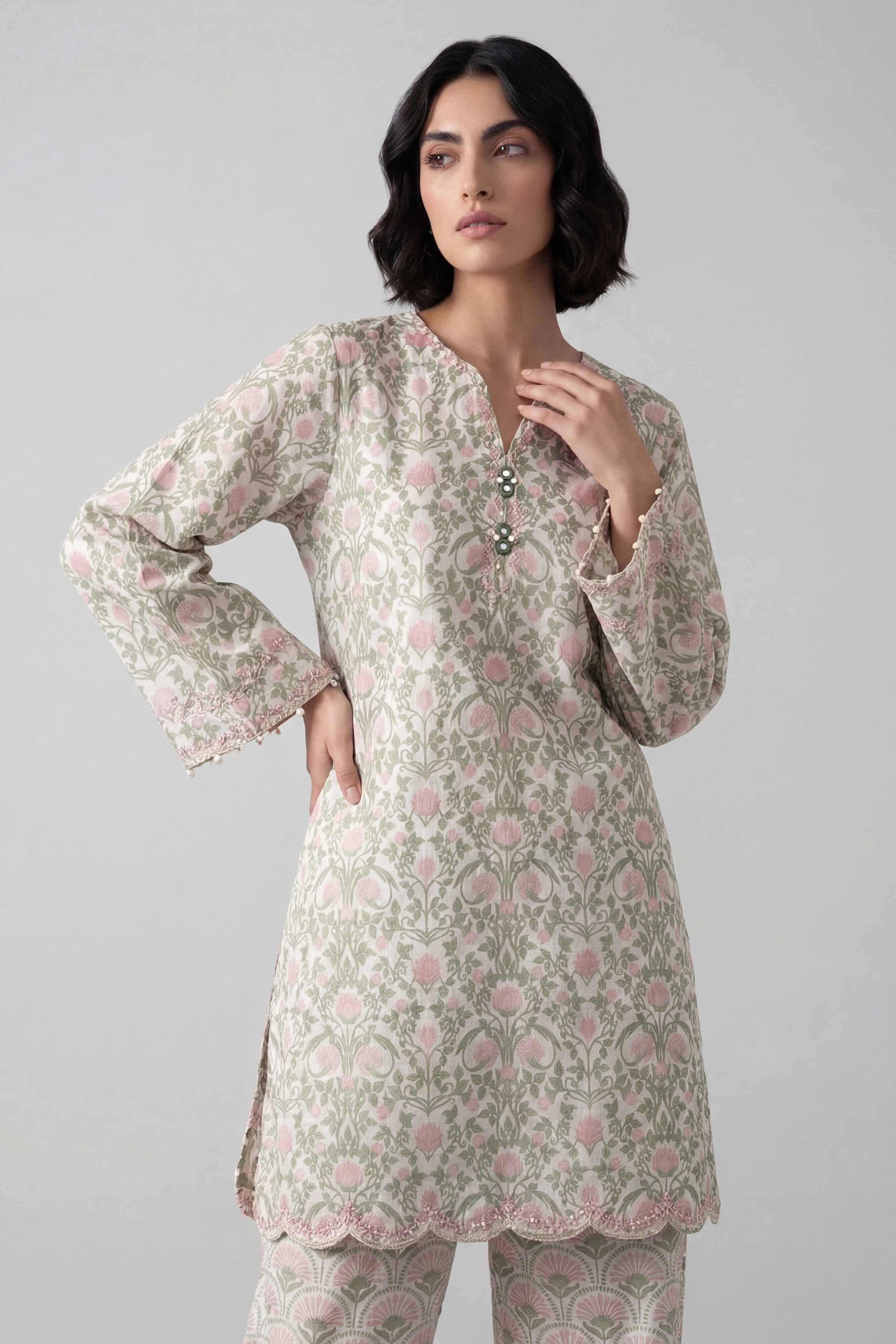 Embroidered Net Fabric (1Pc) | LF-901
