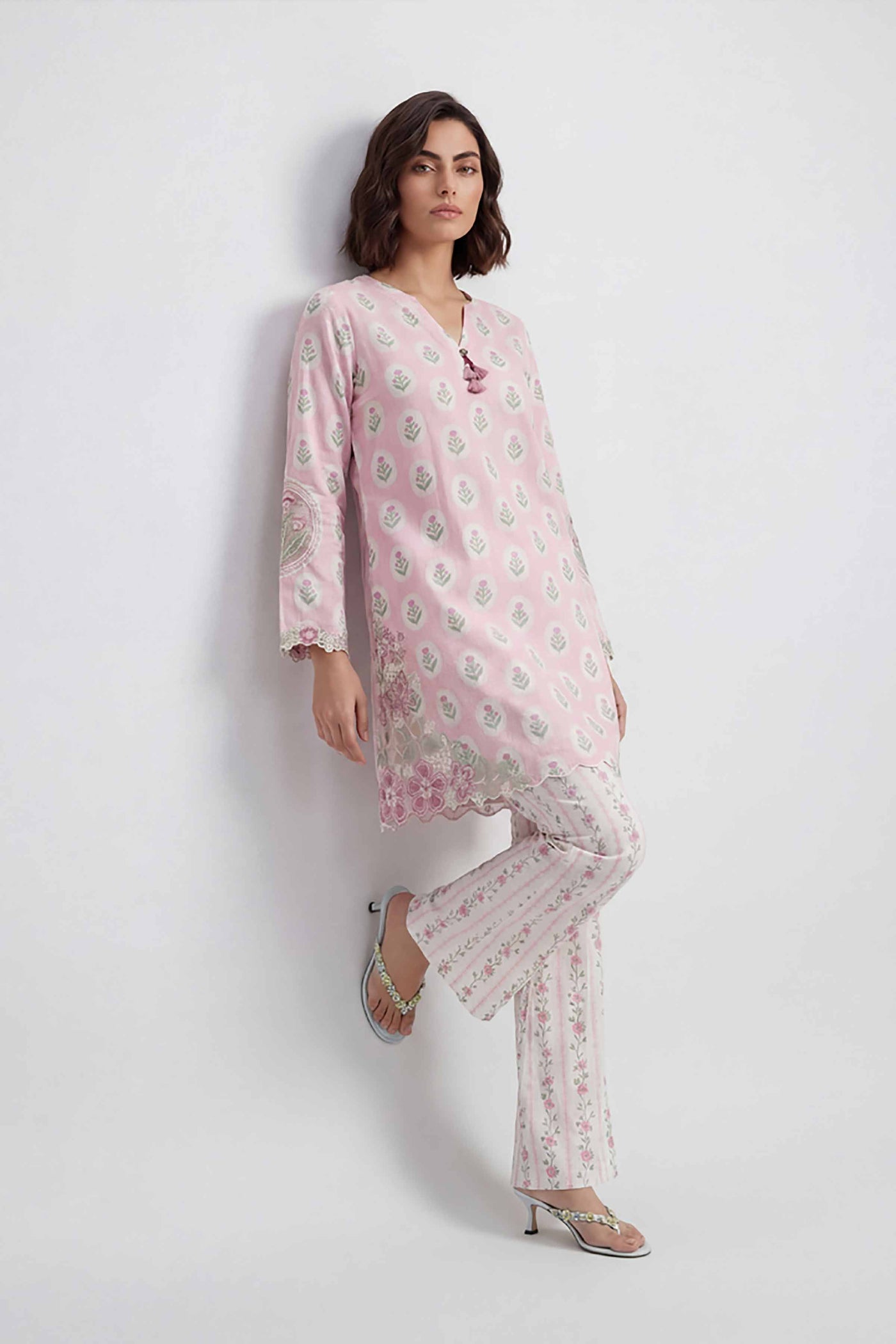 3 Piece Embroidered Velvet Suit