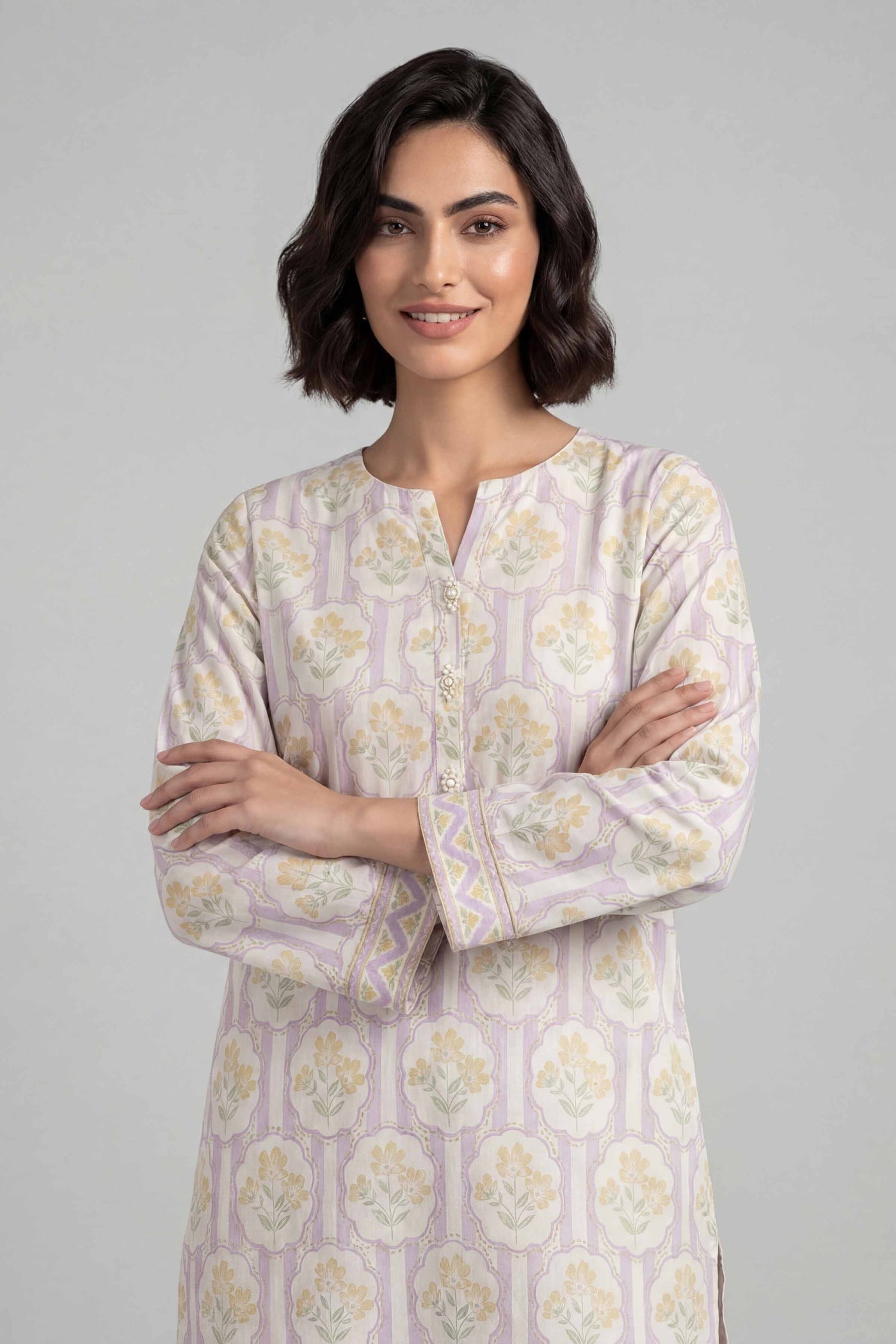 3 Piece Embroidered Chantilly Suit