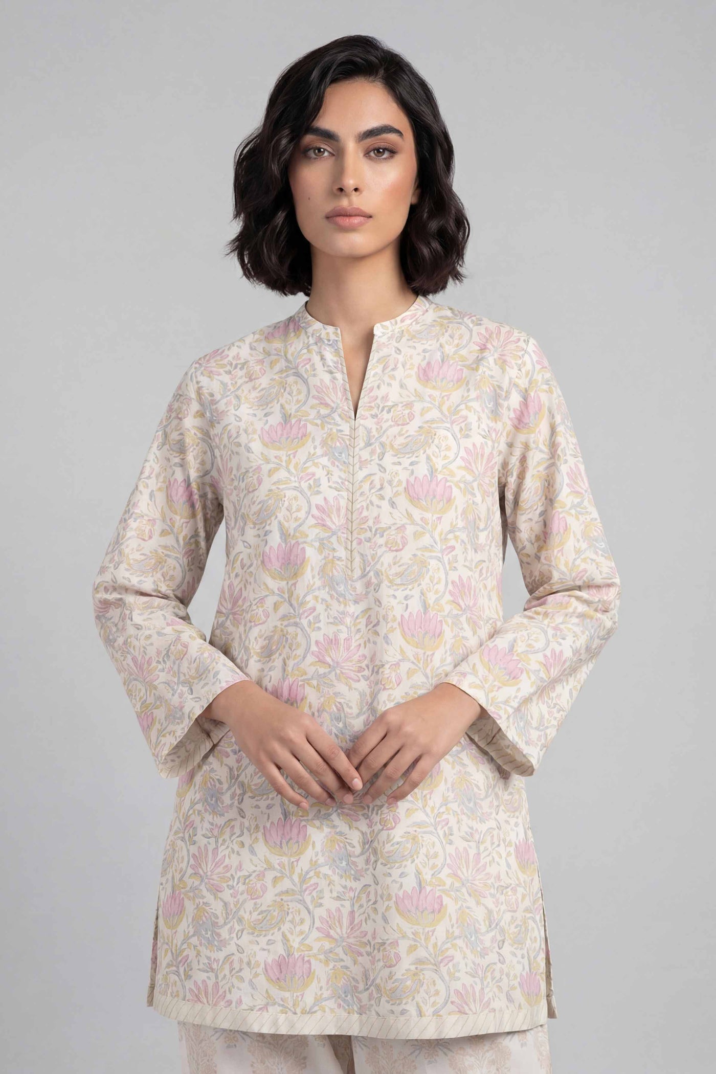 3 Piece Embroidered Chiffon Suit | MCS-25-104