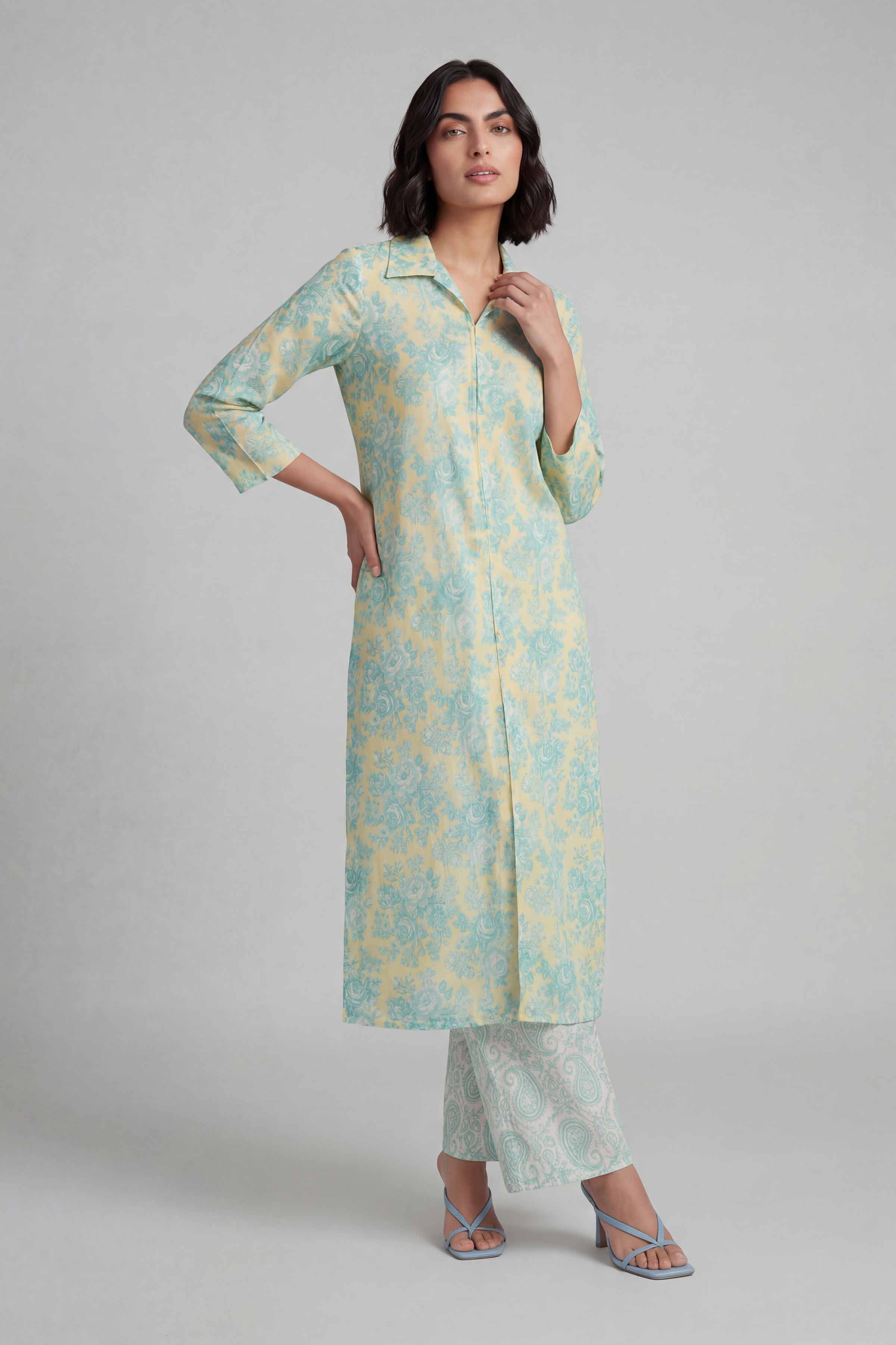 3 Piece Embellished Net Suit
