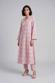 Embroidered Pk Raw Silk Jacket Set