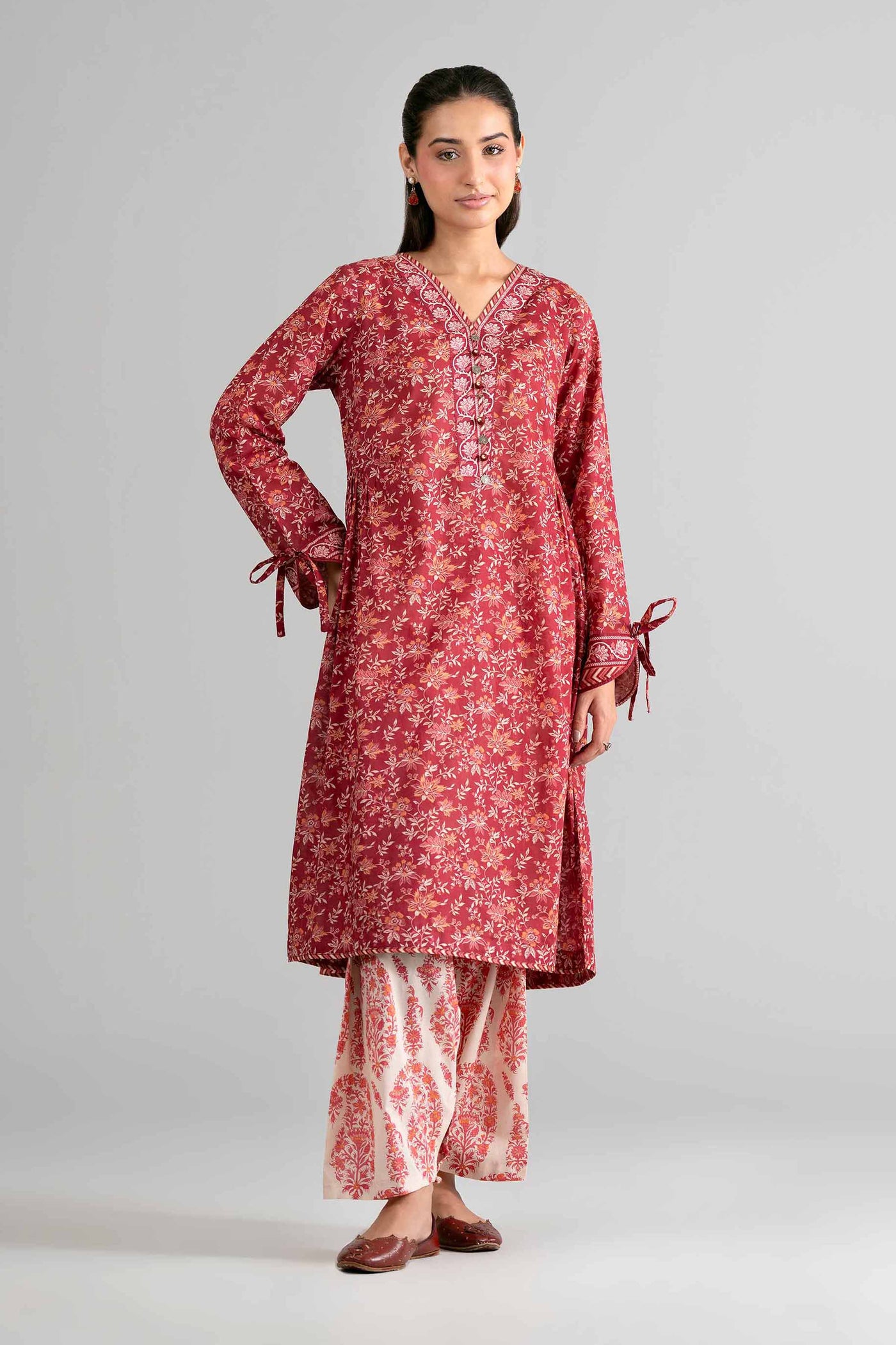 3 Piece Embroidered Khaddar Suit