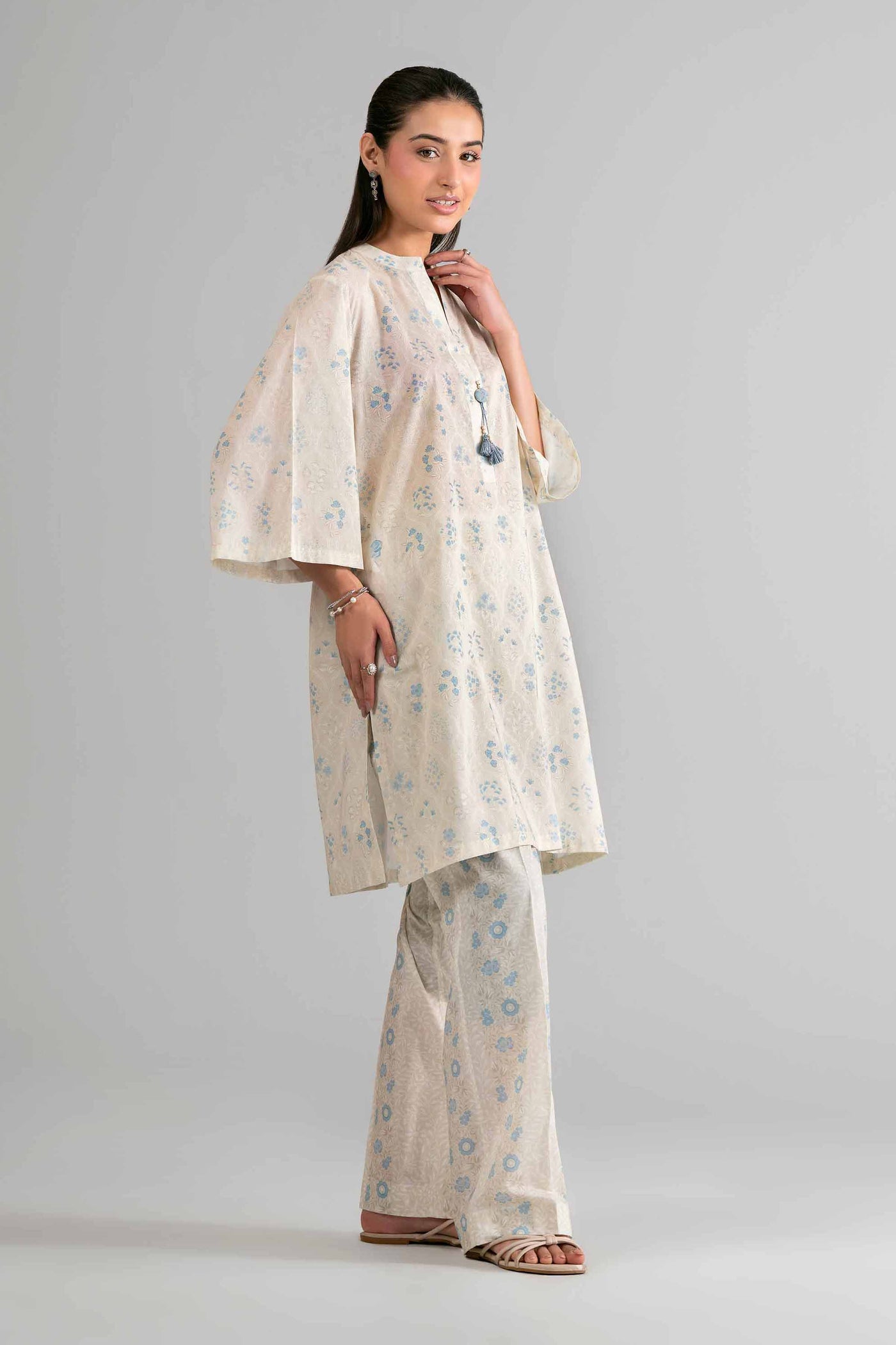 3 Piece Embroidered Filament Viscose Suit
