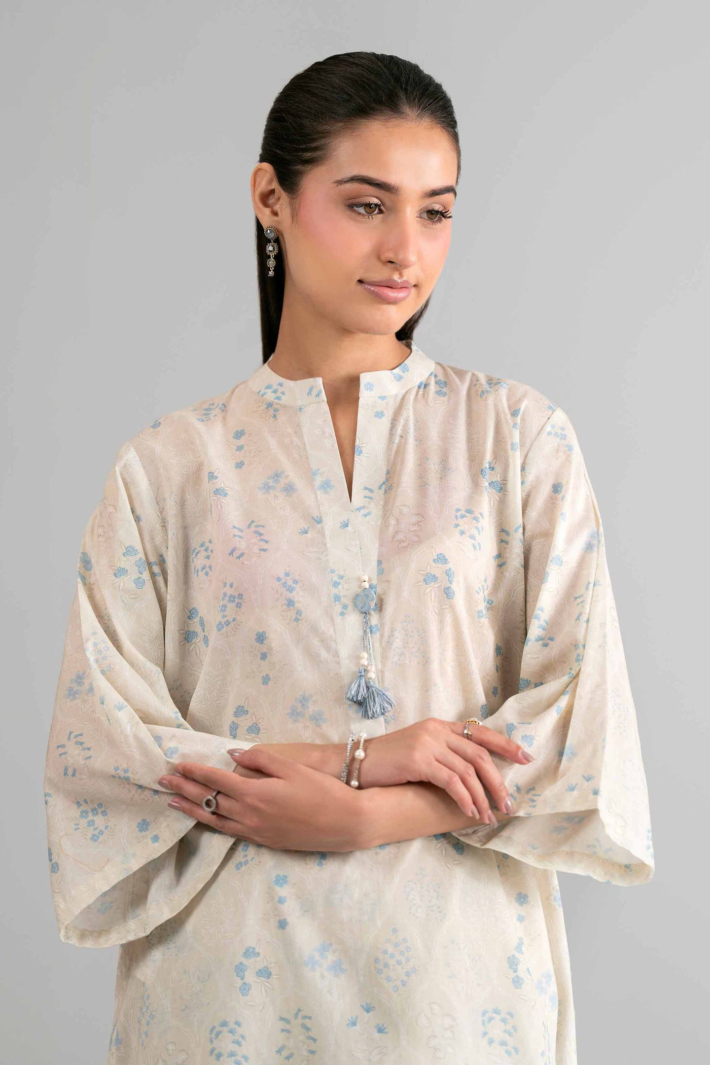 3 Piece Embroidered Filament Viscose Suit
