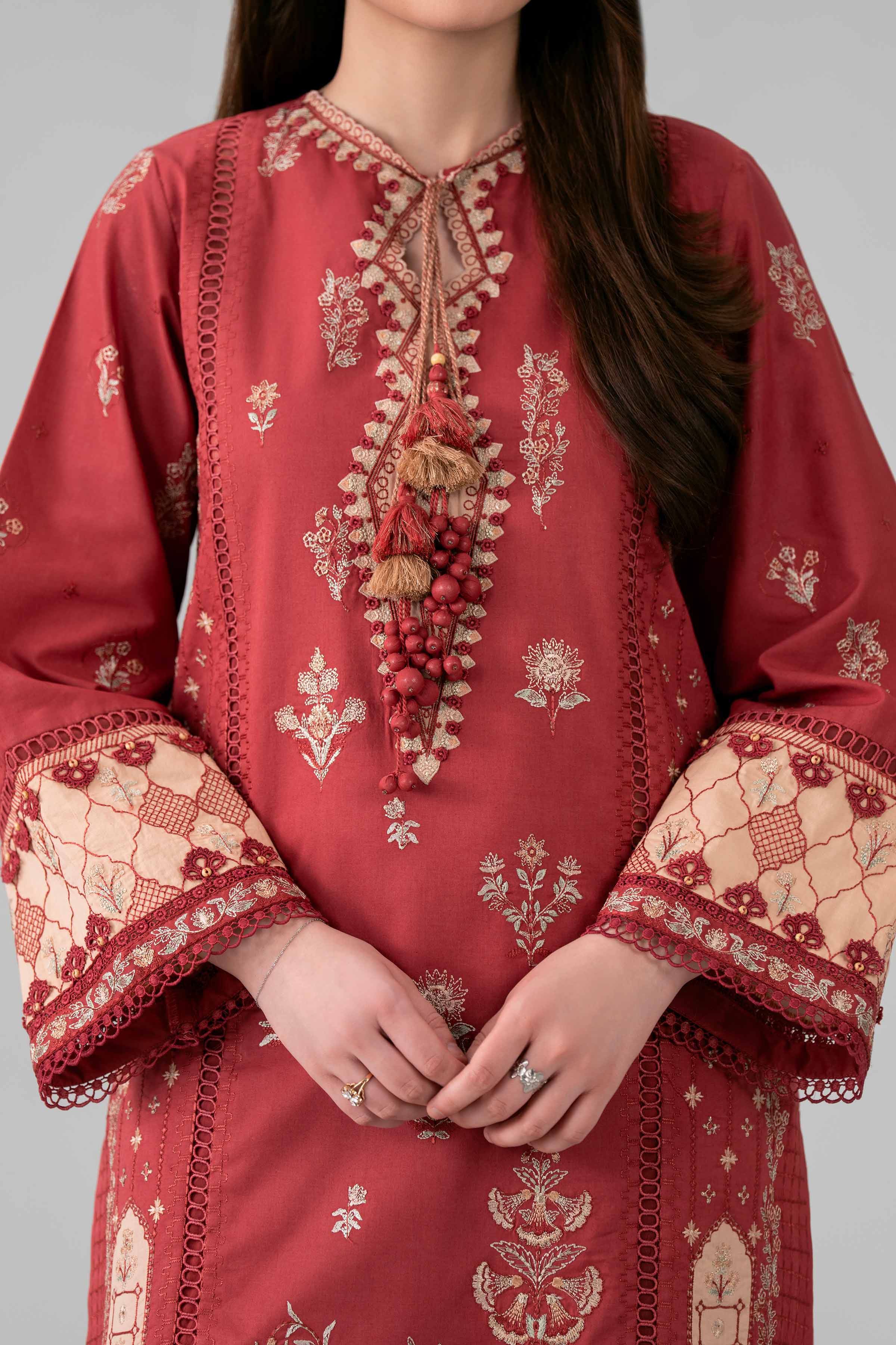 3 Piece - Digital Printed Embroidered Suit - 42601693