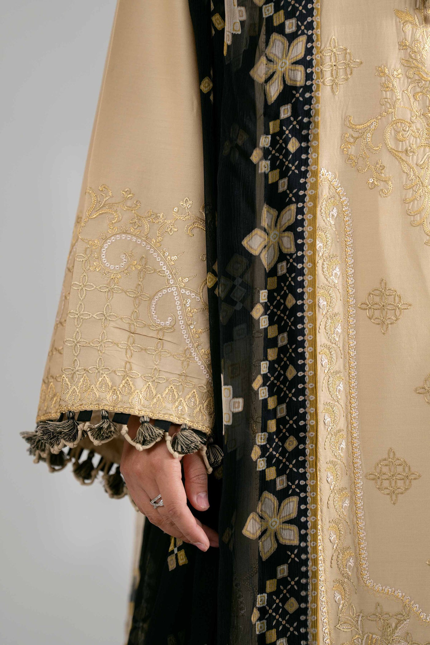 3 Piece Embroidered Cambric Suit