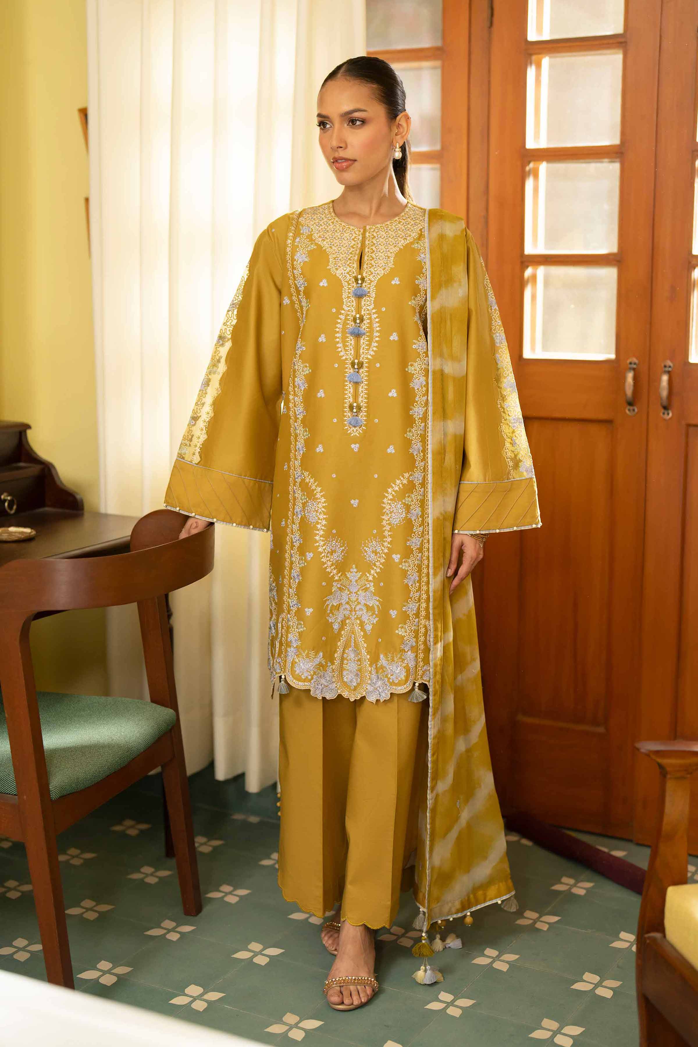 3 Piece - Digital Printed Embroidered Suit - 42601696