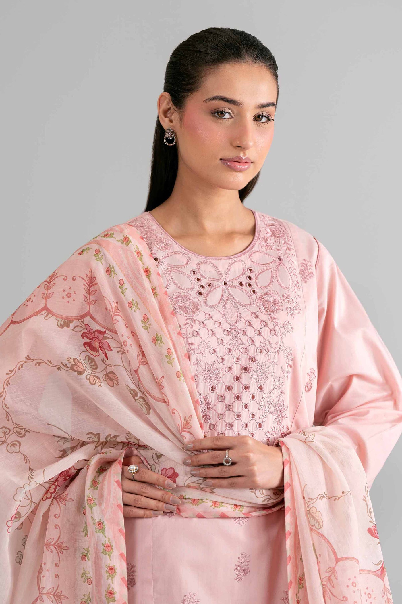Embroidered Blended Kurta