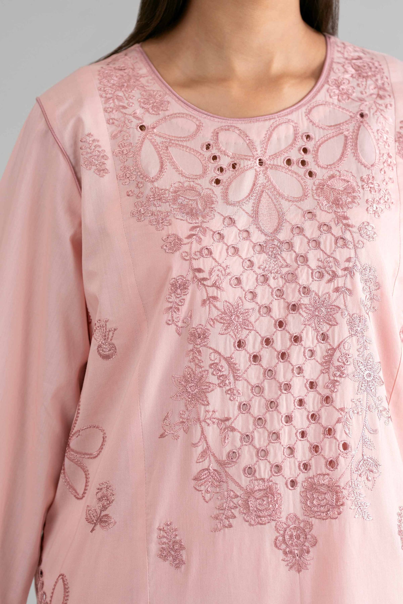 Embroidered Blended Kurta