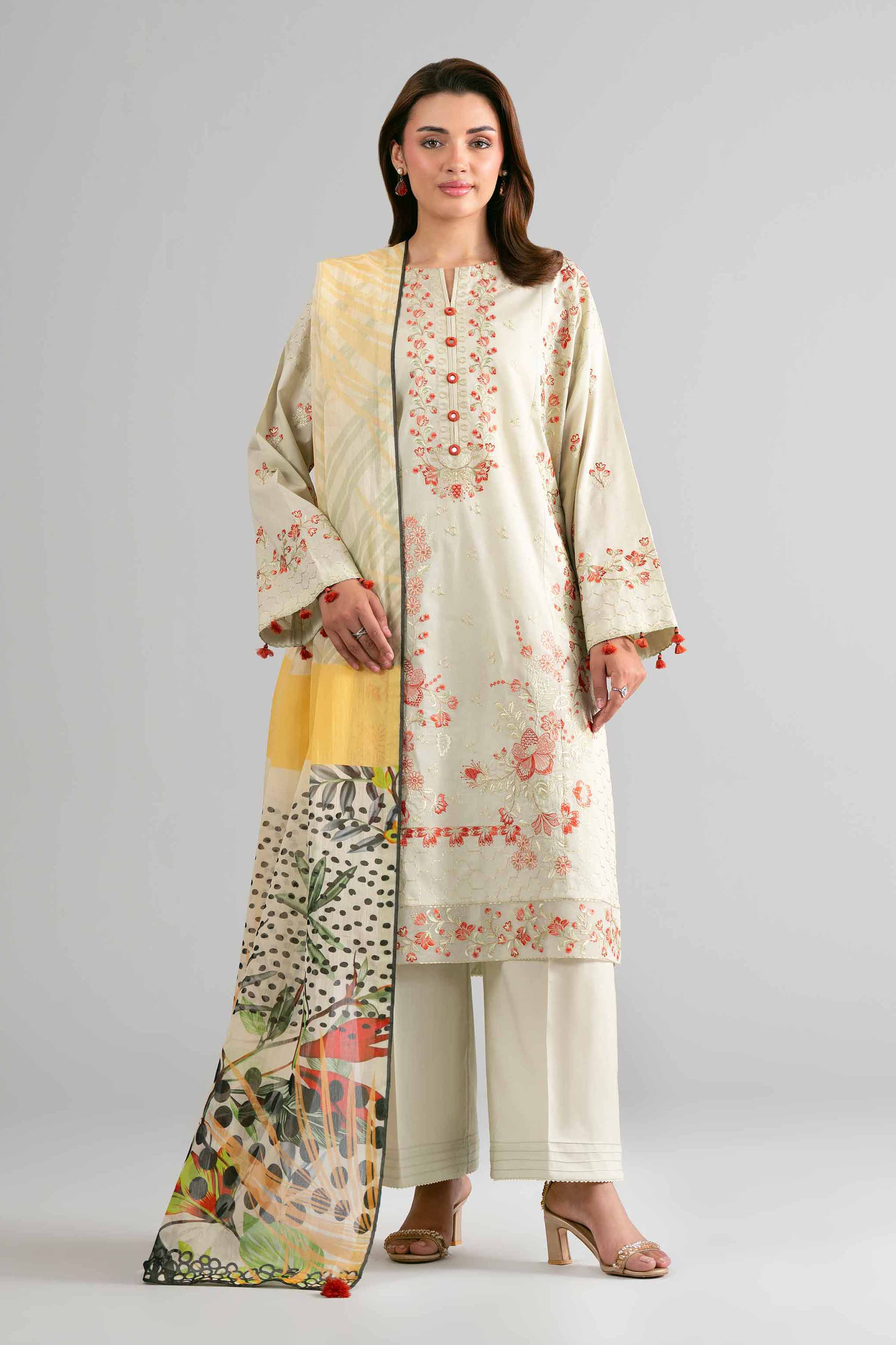2 Piece Blemded Khaddar Suit