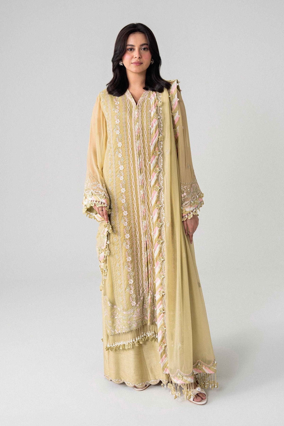 3 Piece - Embroidered Suit - 42601714