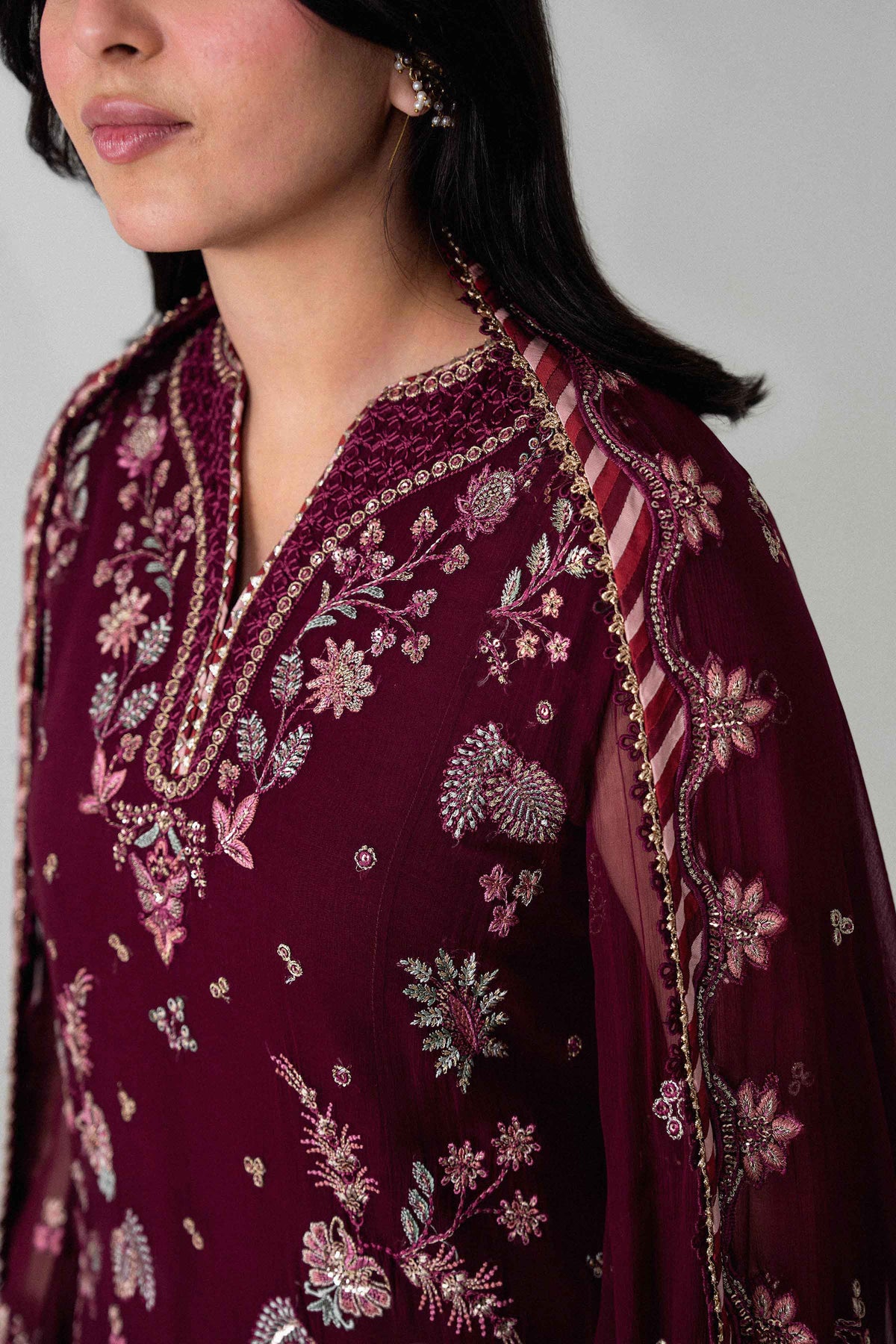 3 Piece - Embroidered Suit - 42601715