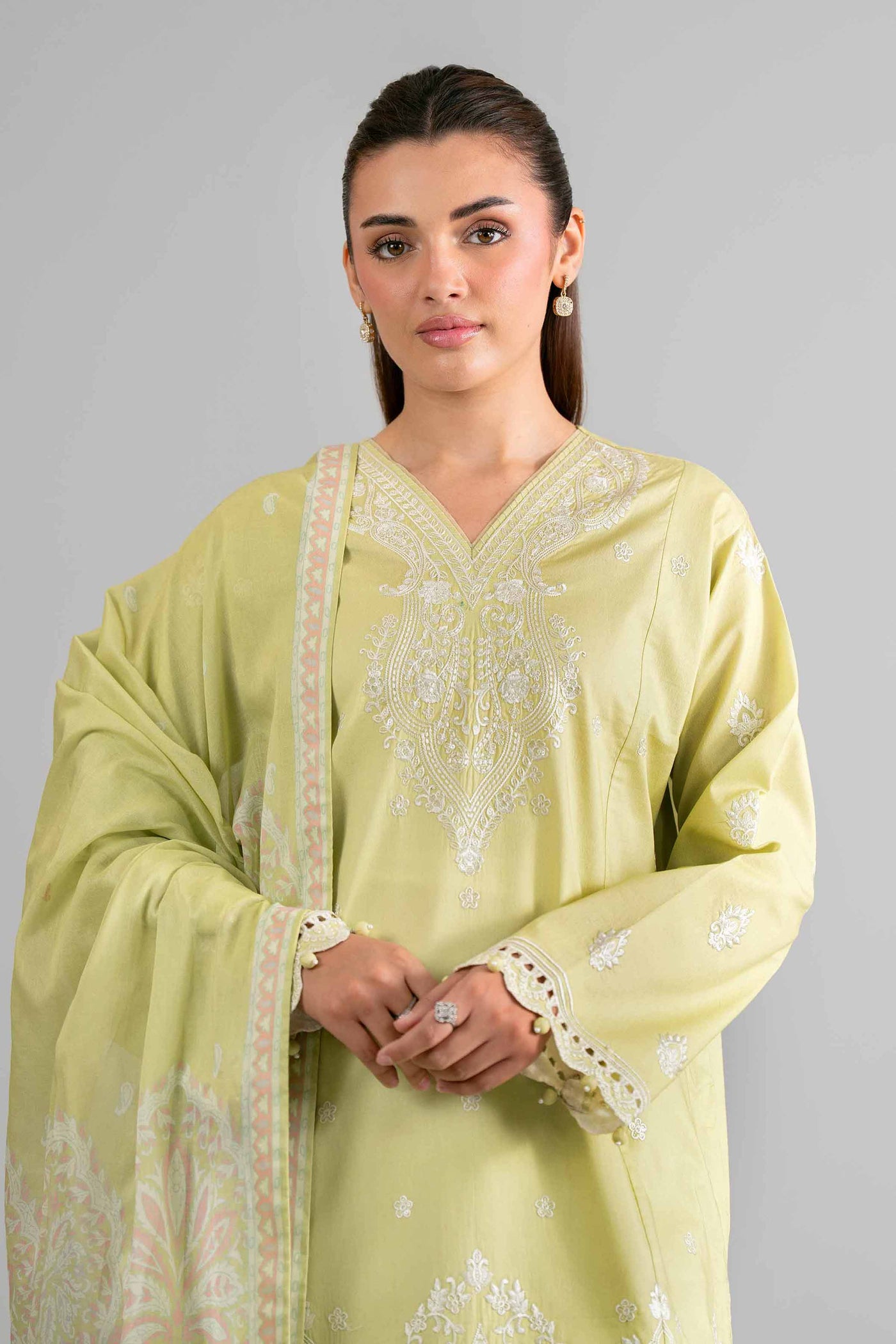 3 Piece Embroidered Velvet Suit
