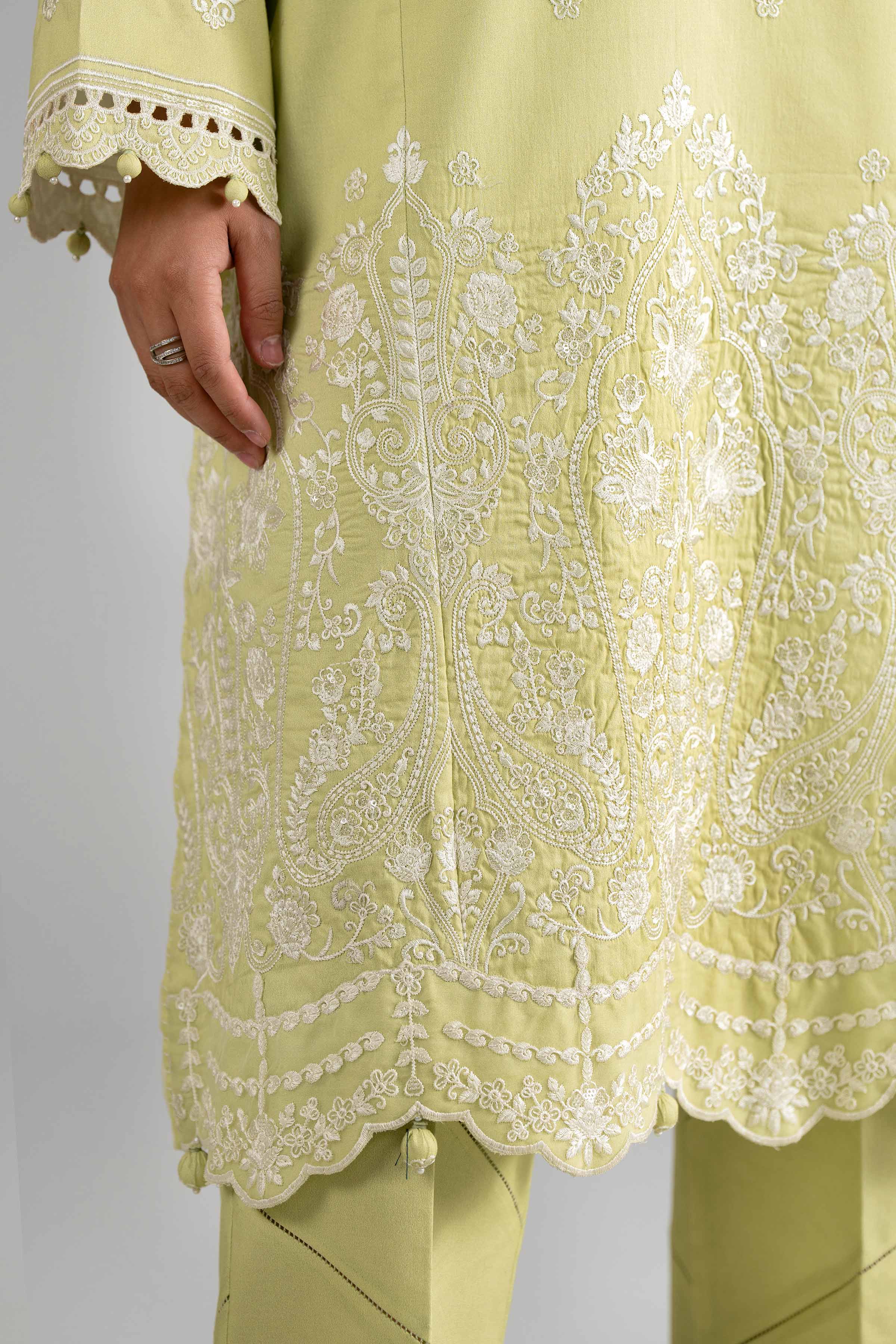 3 Piece - Digital Printed Embroidered Suit - 42601729