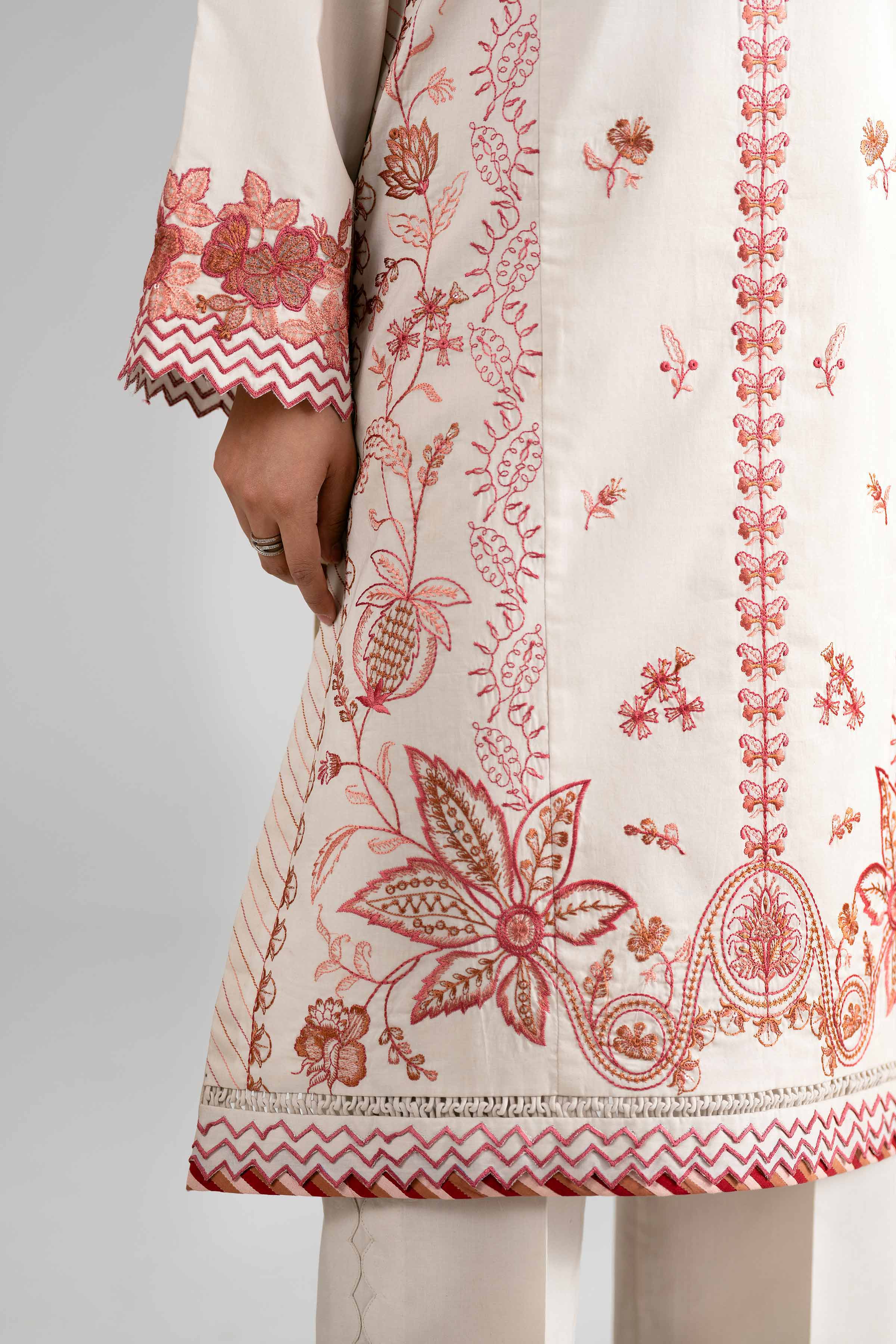 3 Piece - Digital Printed Embroidered Suit - 42601730