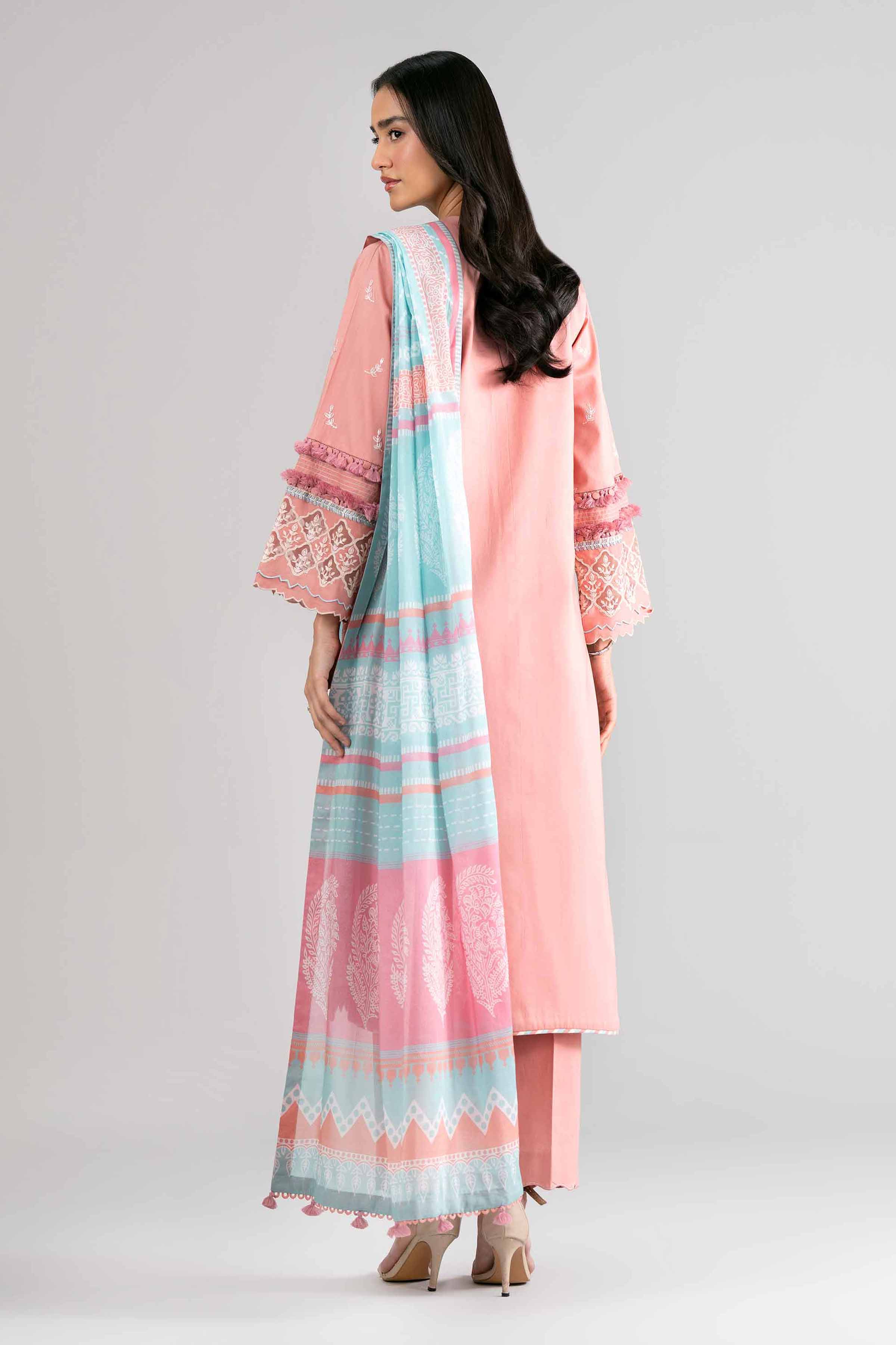 3 Piece - Digital Printed Embroidered Suit - 42601737