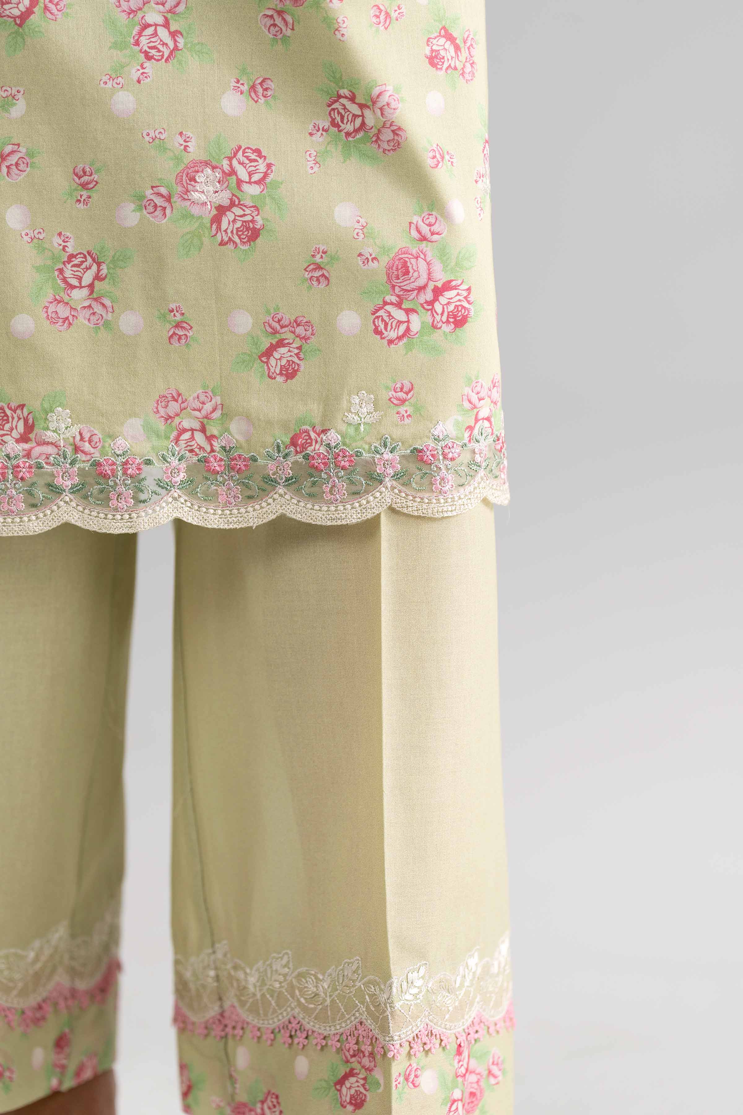 3 Piece - Digital Printed Embroidered Suit - 42601744