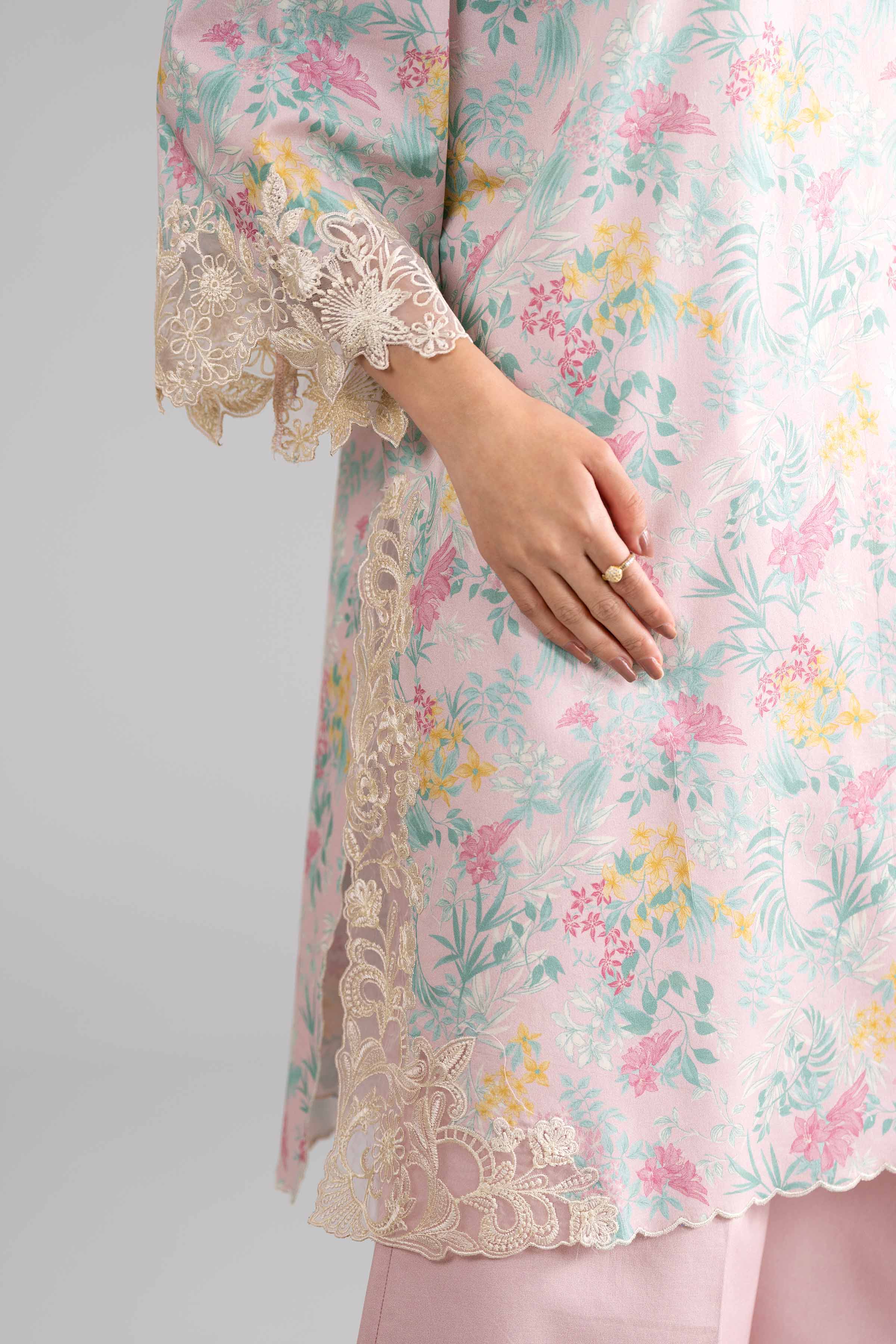 3 Piece - Digital Printed Embroidered Suit - 42601752