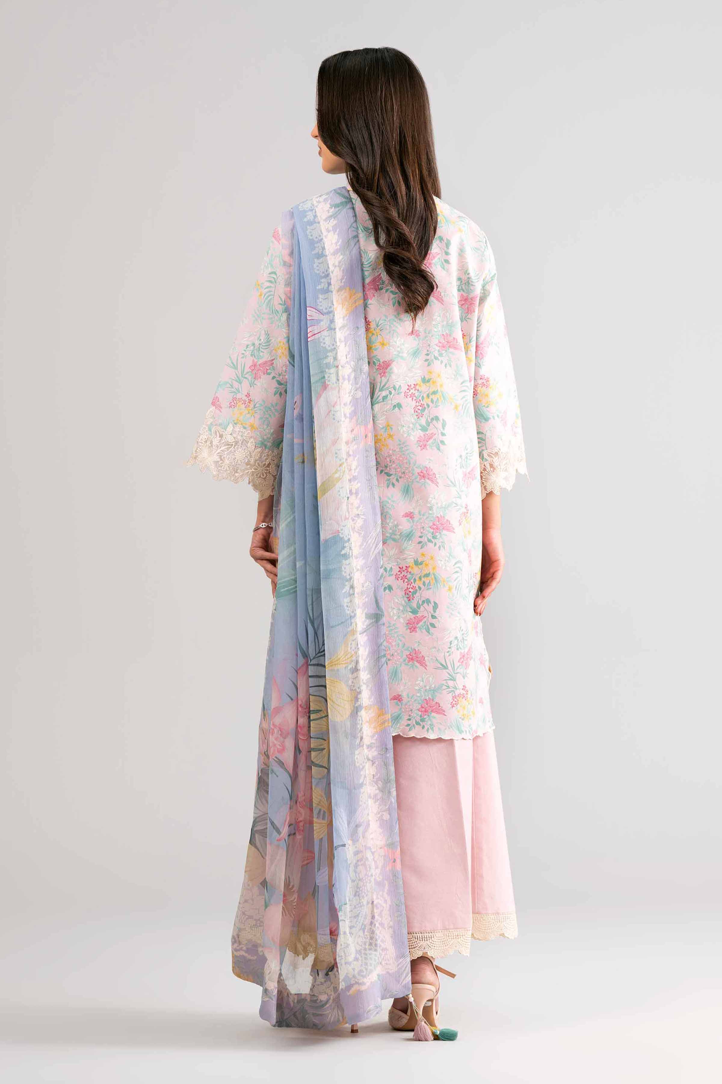 3 Piece - Digital Printed Embroidered Suit - 42601752