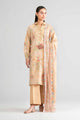3 Piece Unstitched Embroidered Twill Linen Suit