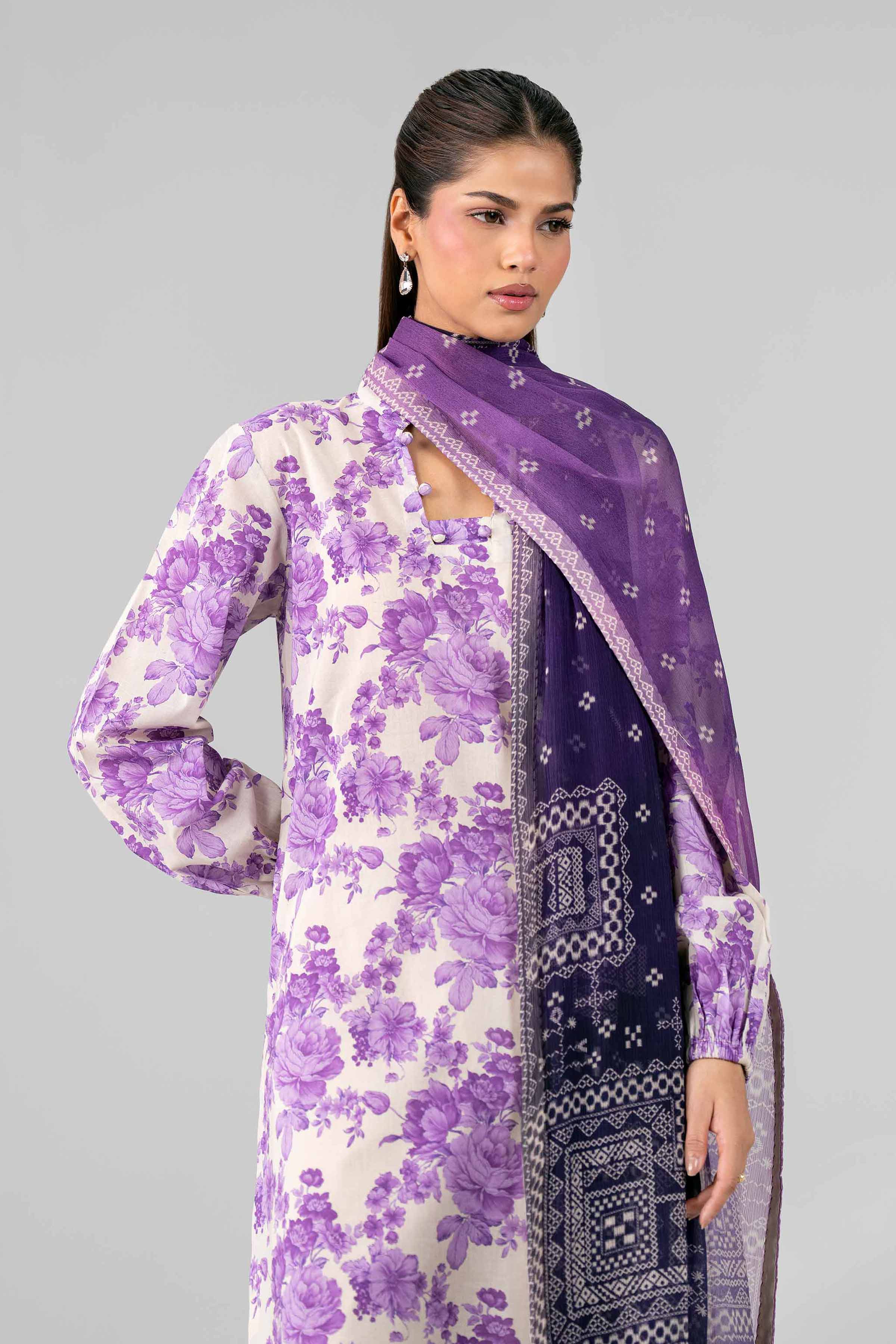 3 Piece - Digital Printed Suit - 42601766