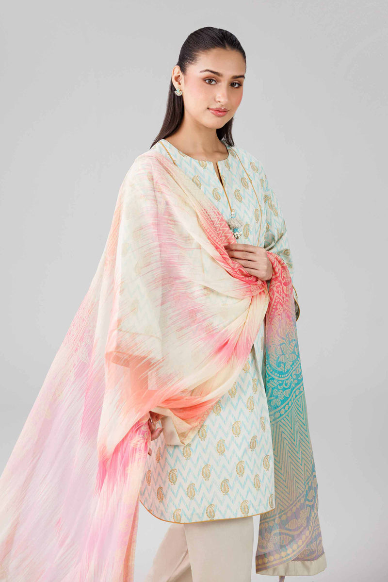 3 Piece - Digital Printed Suit - 42601767