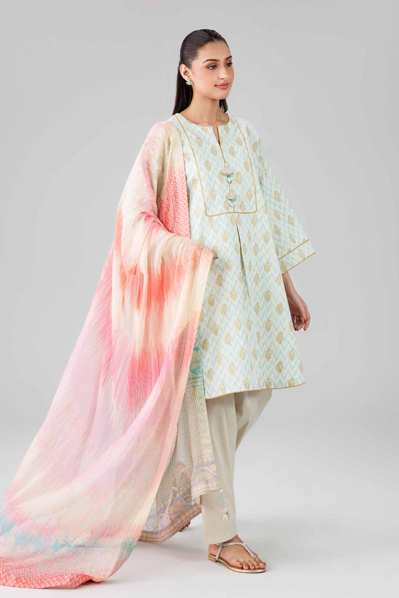 3 Piece - Digital Printed Suit - 42601767