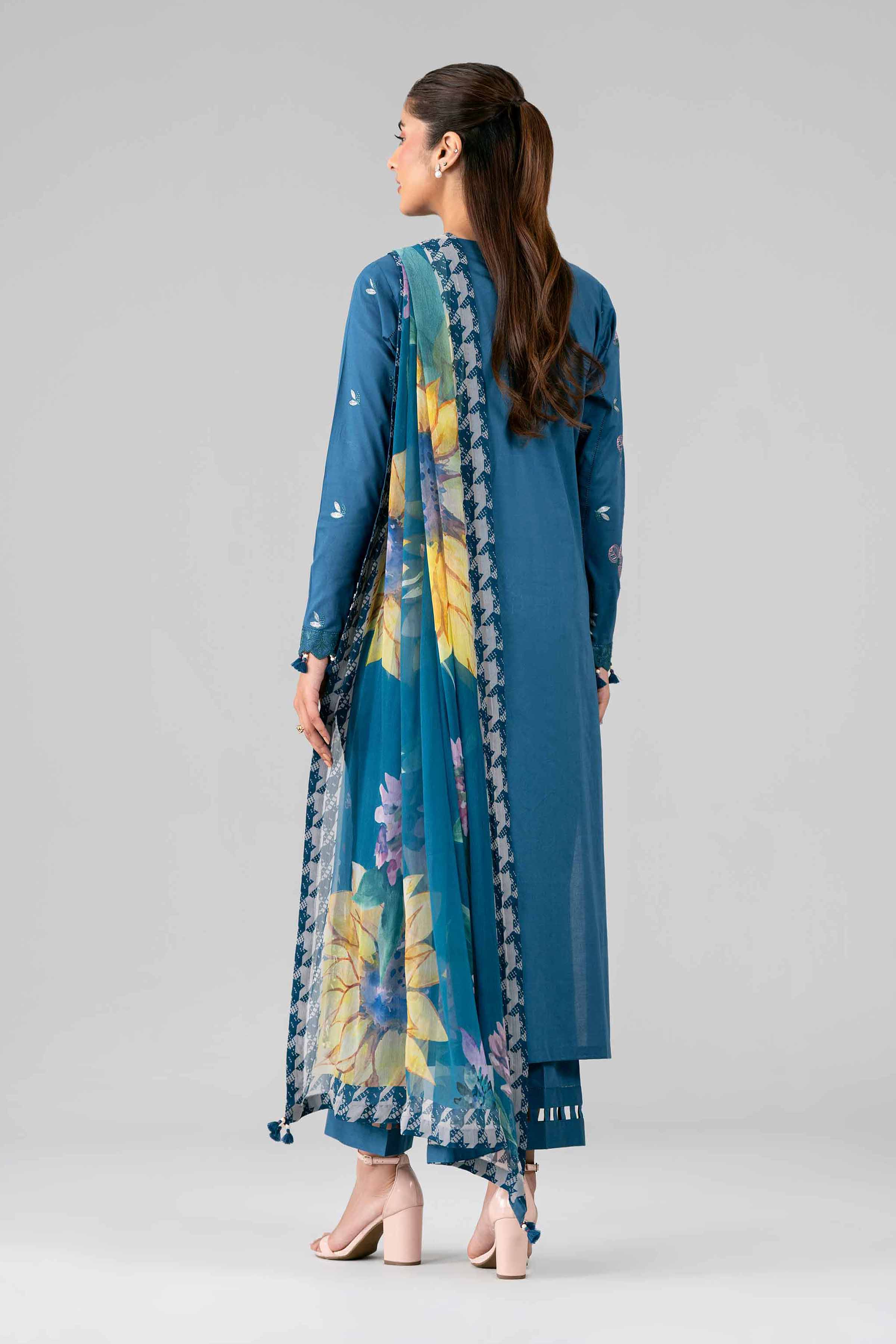 3 Piece - Digital Printed Embroidered Suit - 42601777