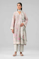 3 Piece Embroidered Raw Silk Suit