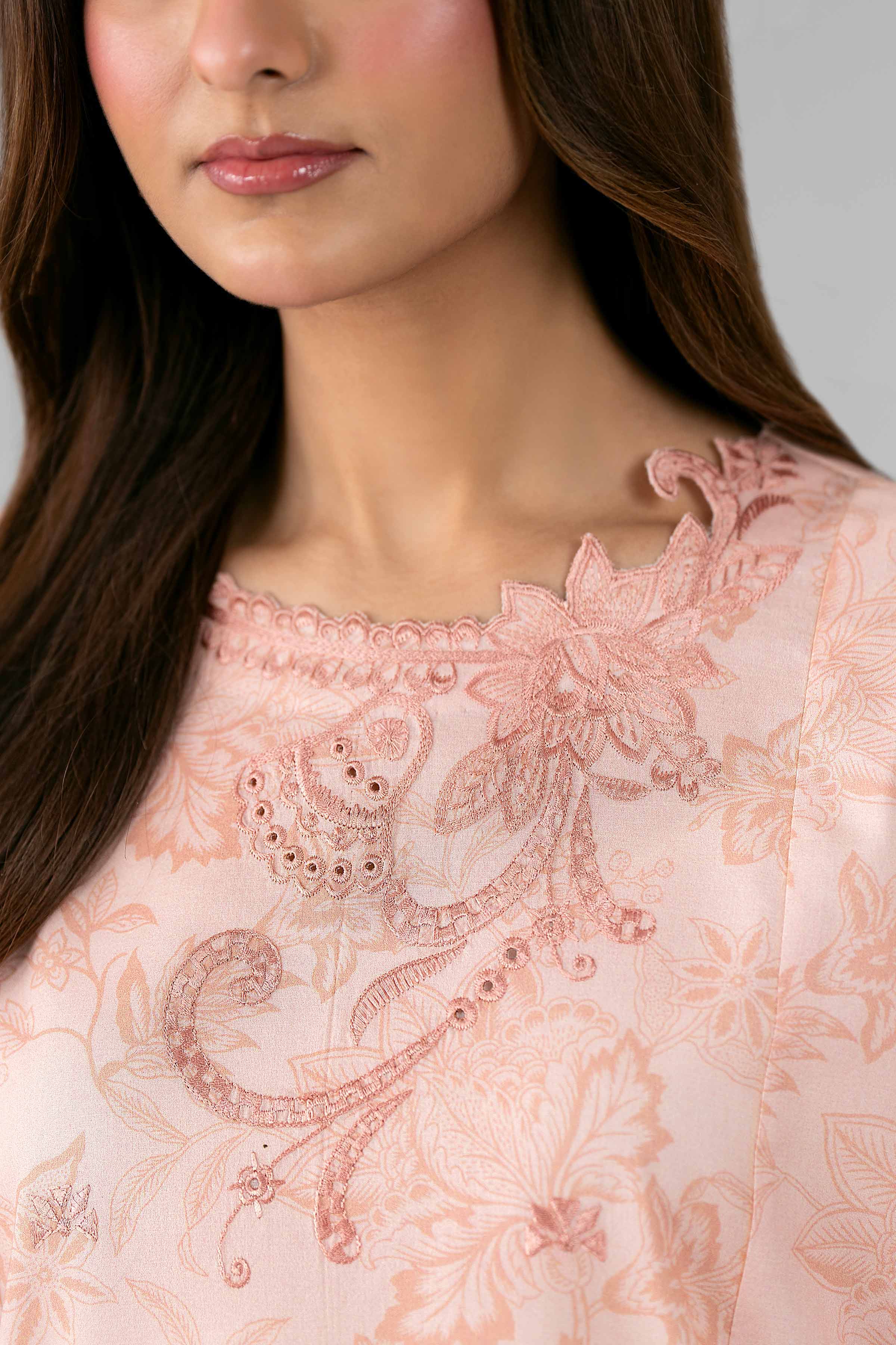 3 Piece Unstitched Embroidered Linen Suit | MPT-2707-B