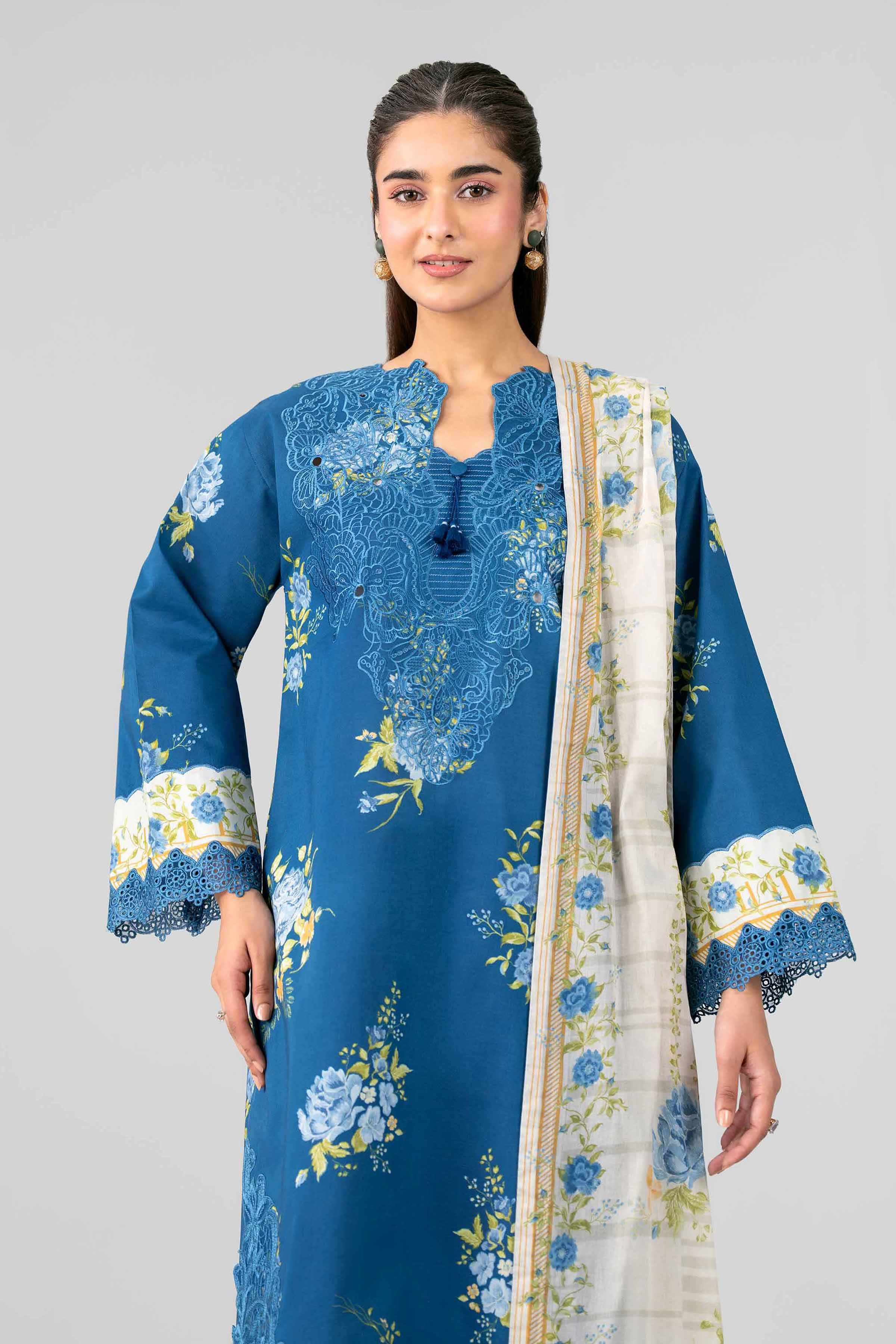 Embroidered Velvet Fabric (1Pc) | LF-CH25-03