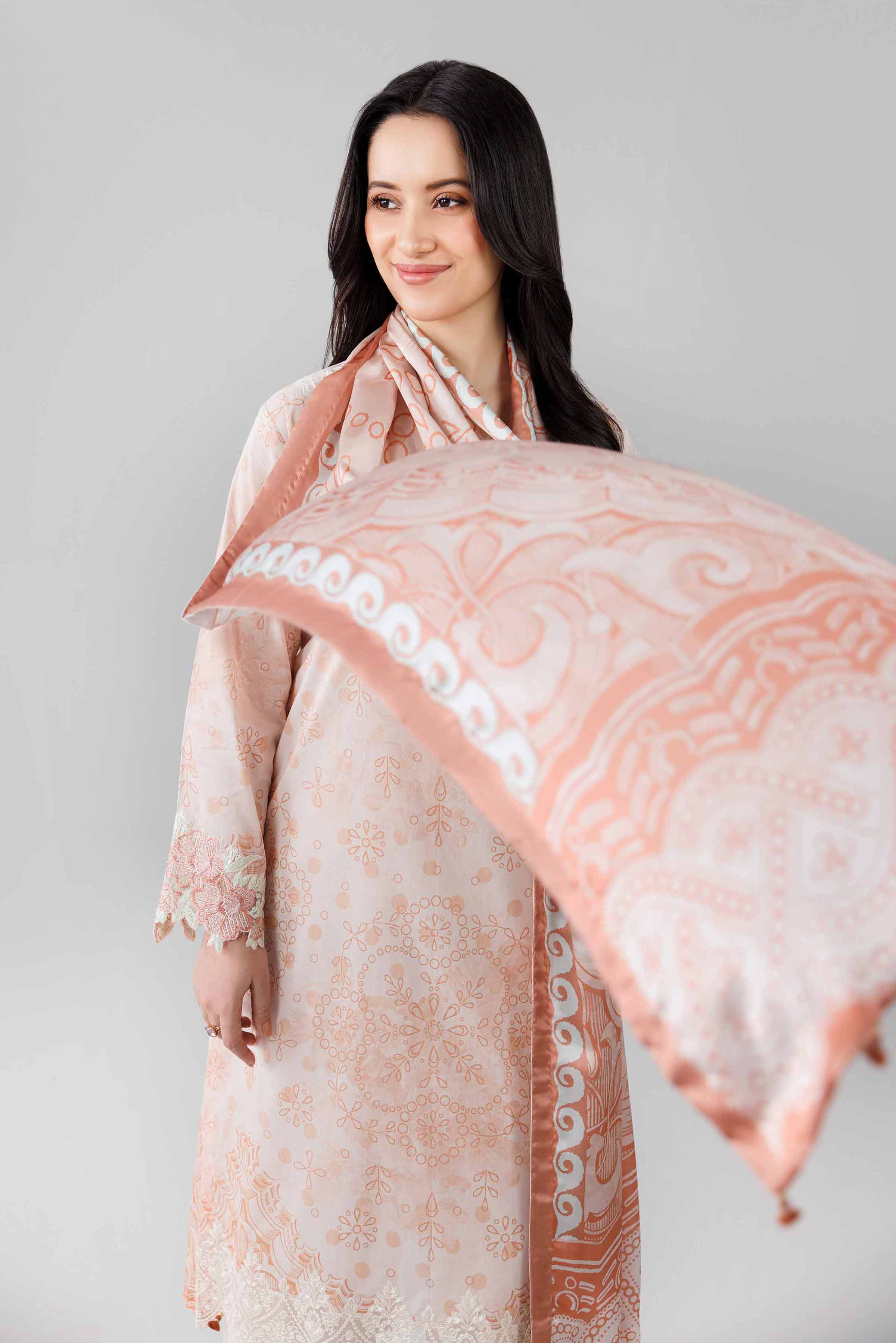 3 Piece - Digital Printed Embroidered Suit - 42601800