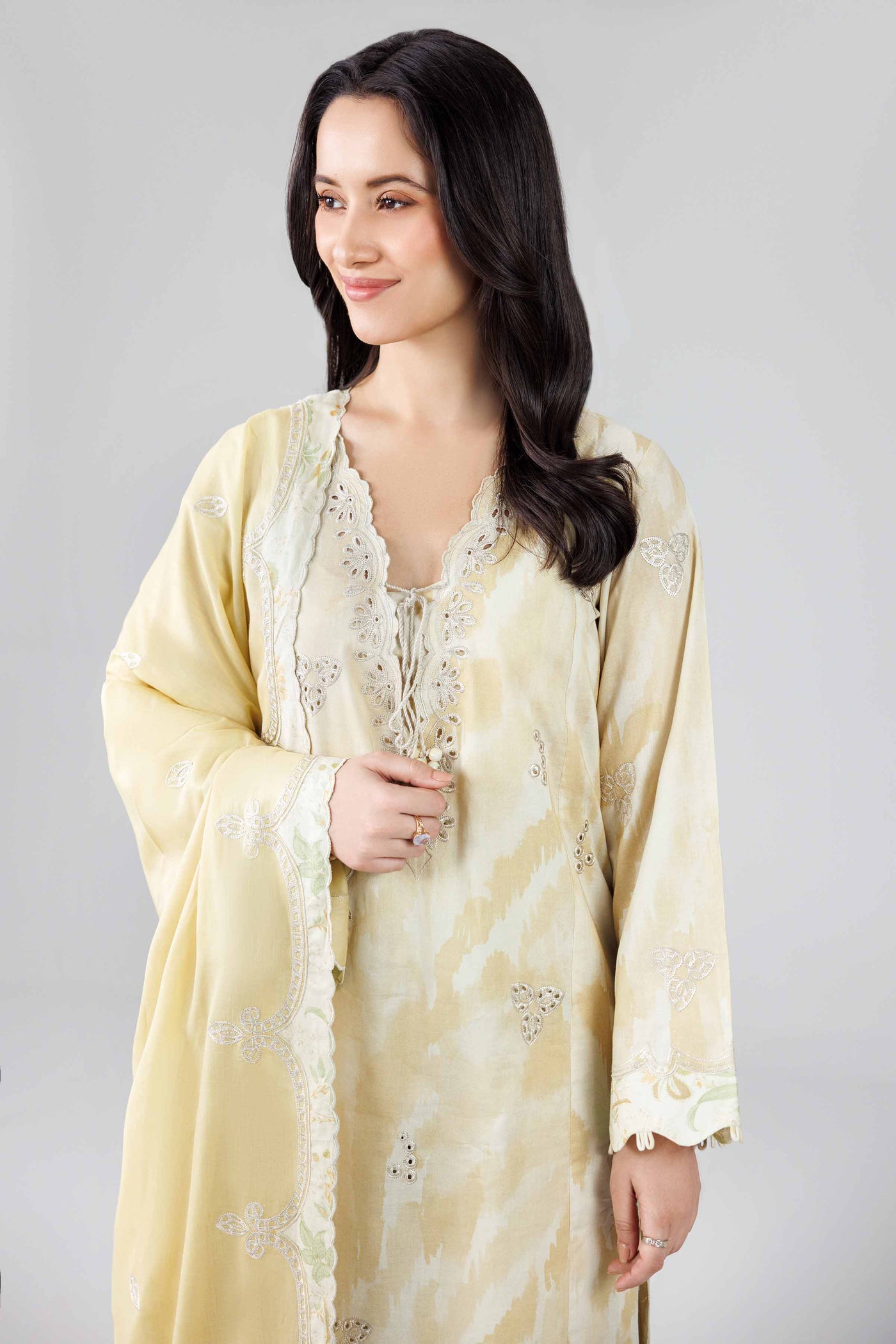 2 Piece Blended Khaddar Suit
