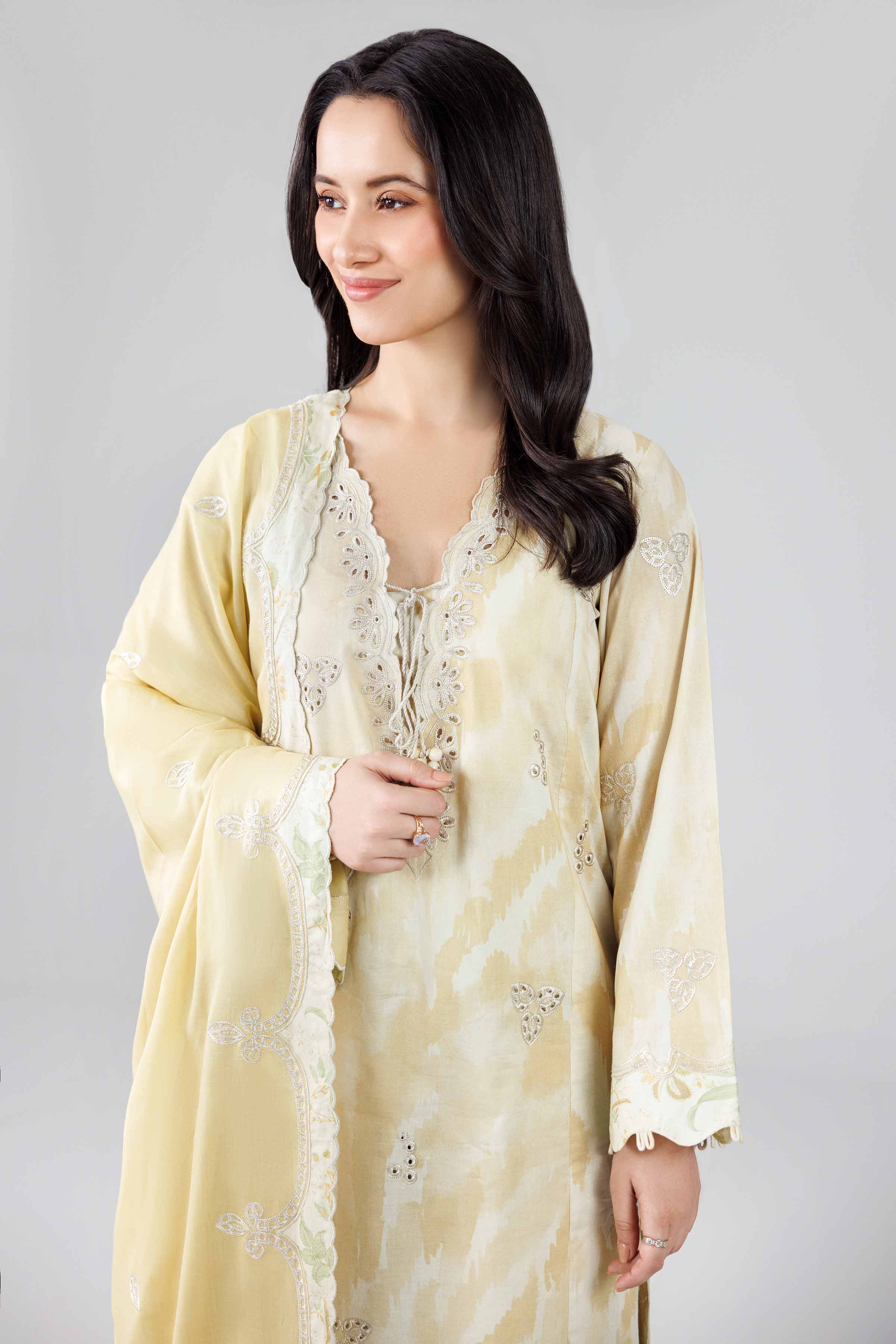 2 Piece Blended Khaddar Suit