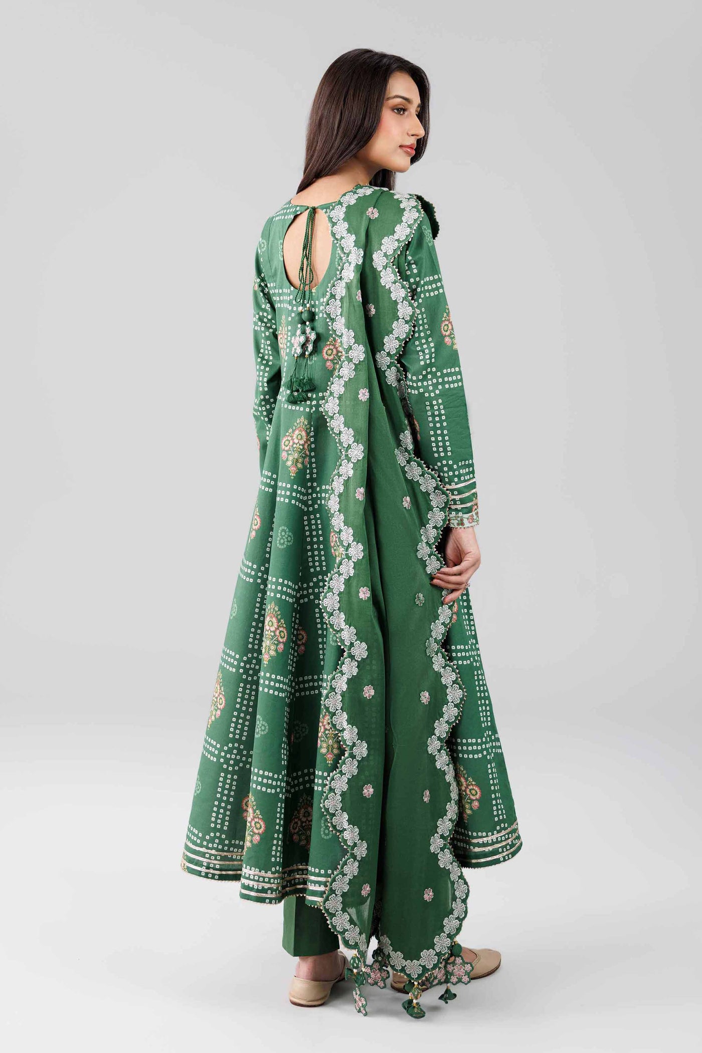 Embroidered Net Fabric (2Pcs) | LF-904