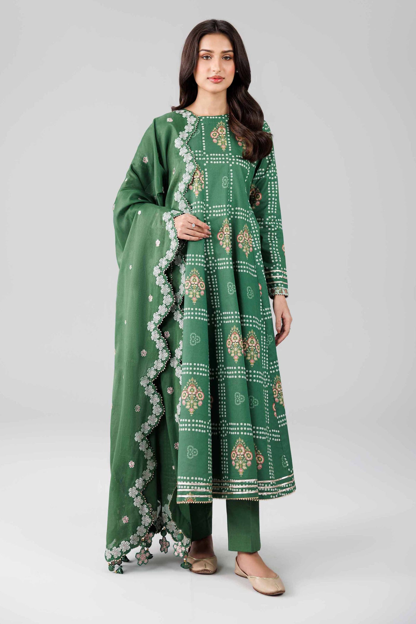 Embroidered Net Fabric (2Pcs) | LF-904