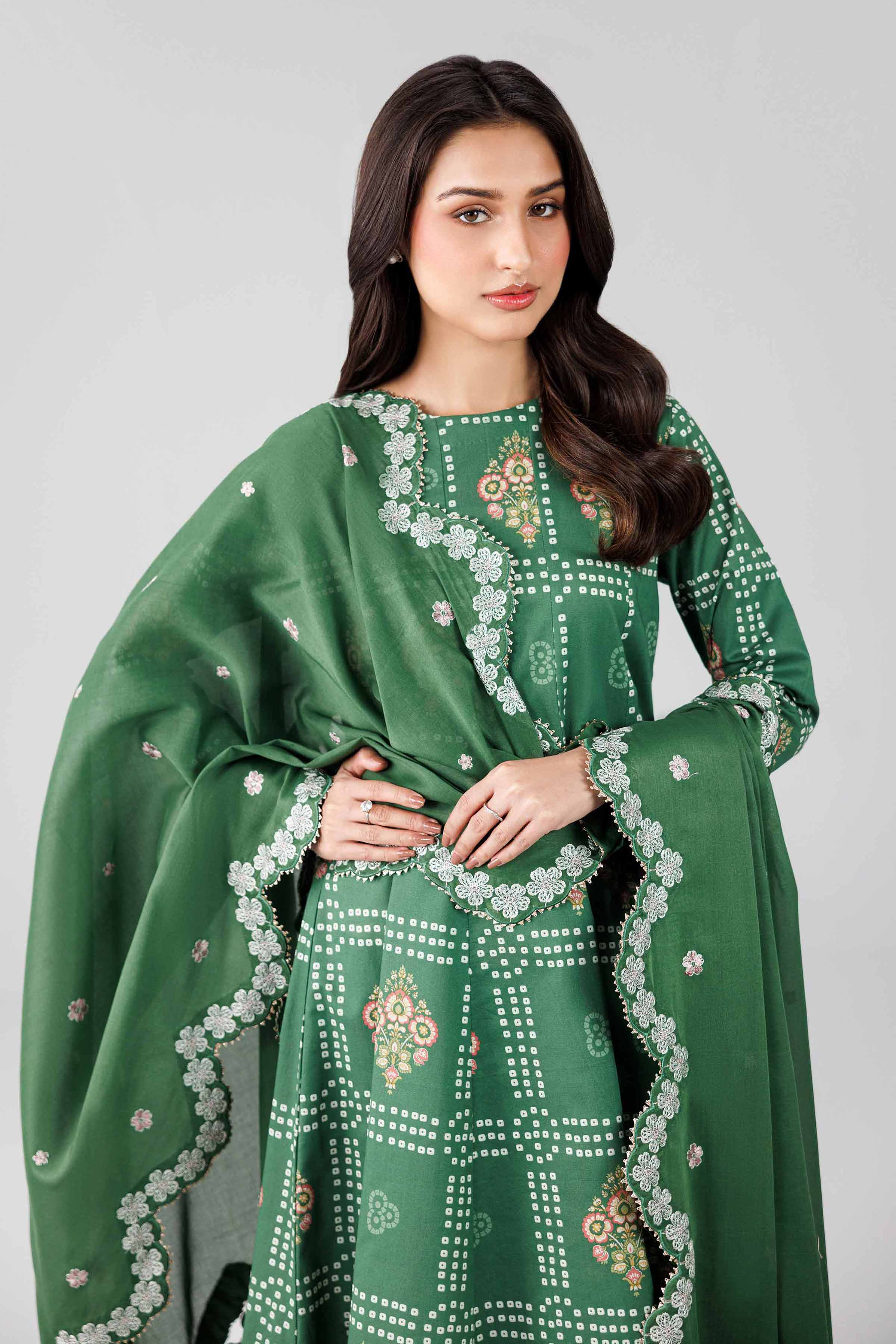 Embroidered Net Fabric (2Pcs) | LF-904