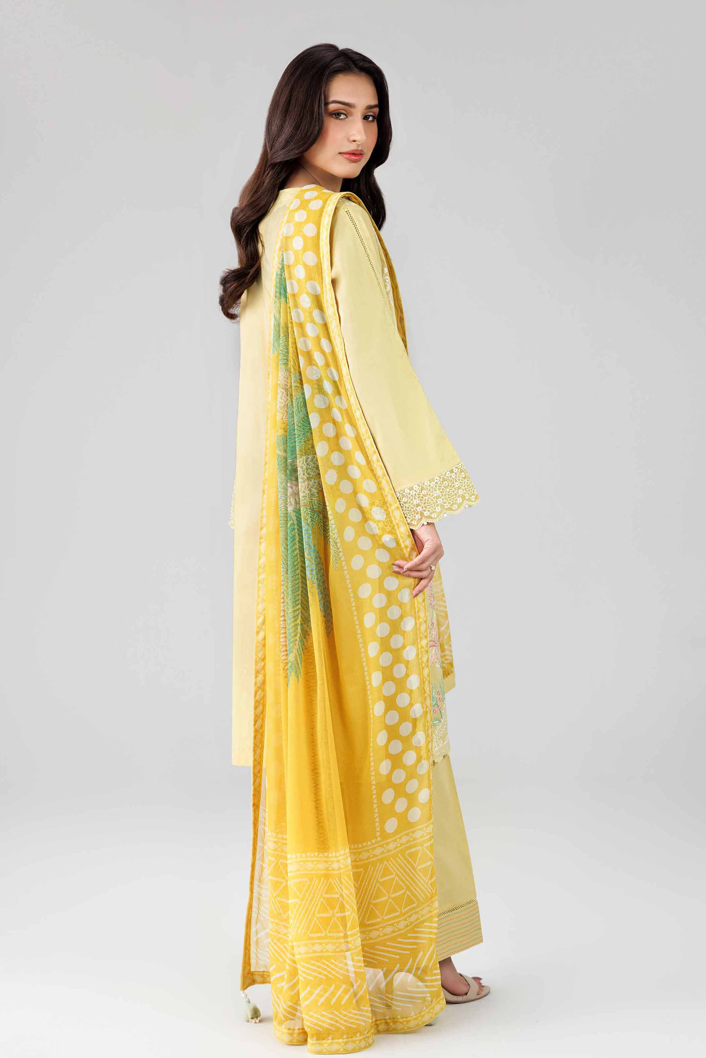 Embroidered Organza Fabric (2Pcs) | LF-909