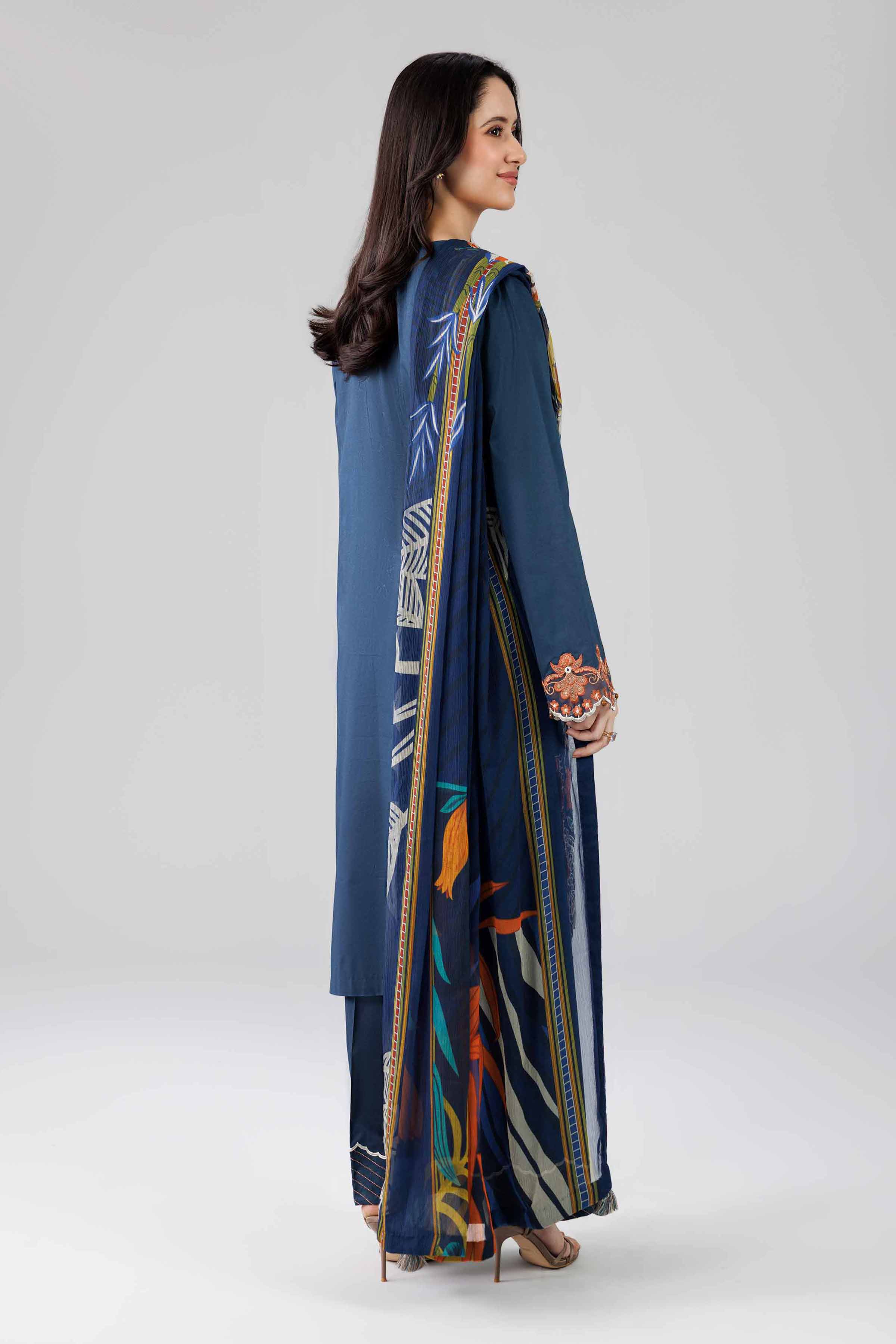 Embroidered Chiffon Fabric (2Pcs) | LF-916