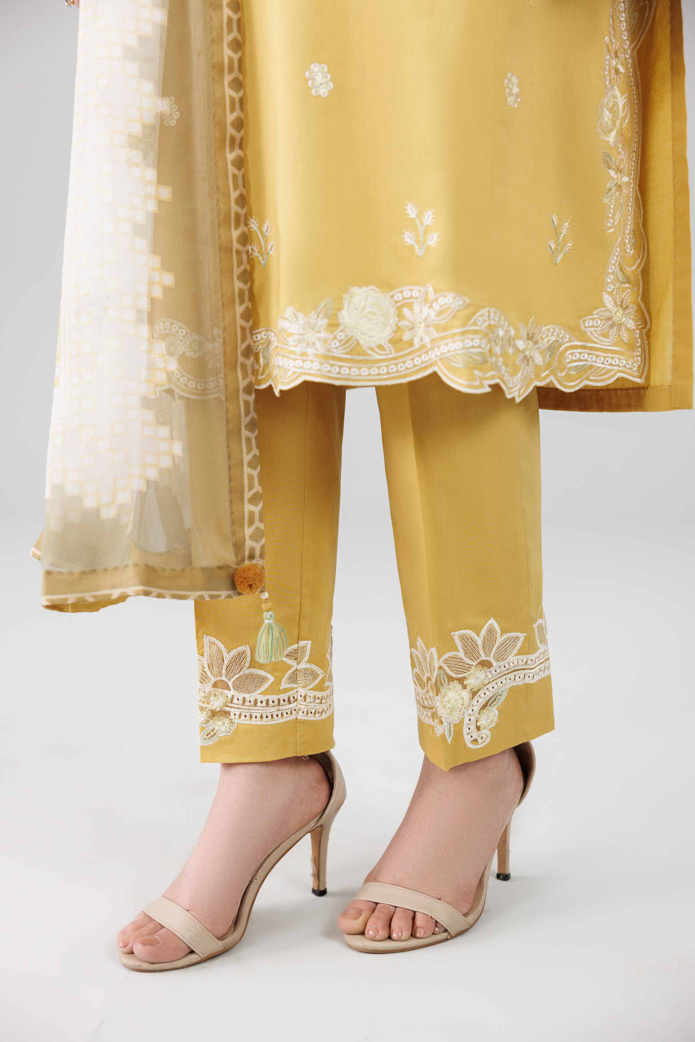 3 Piece - Digital Printed Embroidered Suit - 42601827