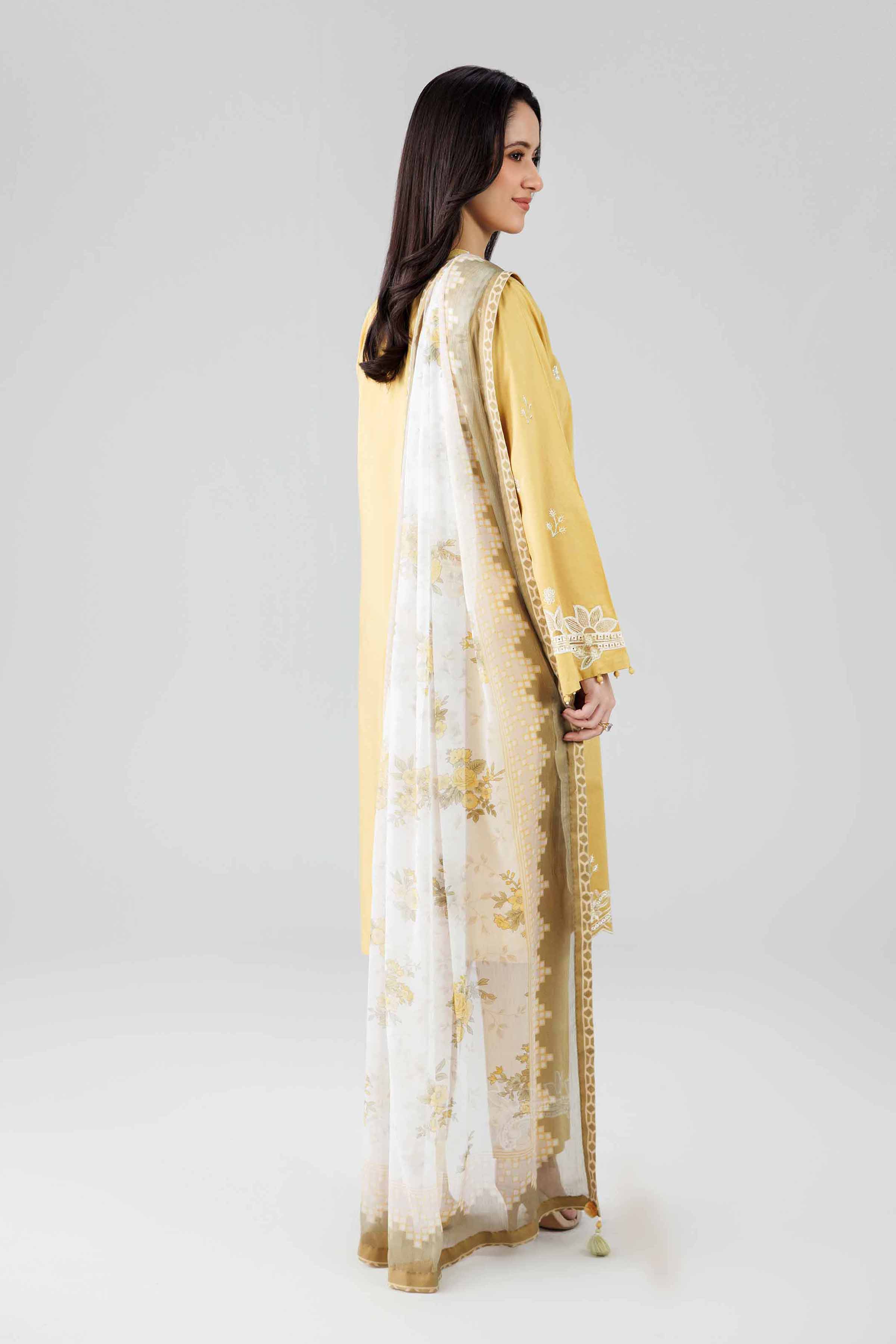 3 Piece - Digital Printed Embroidered Suit - 42601827