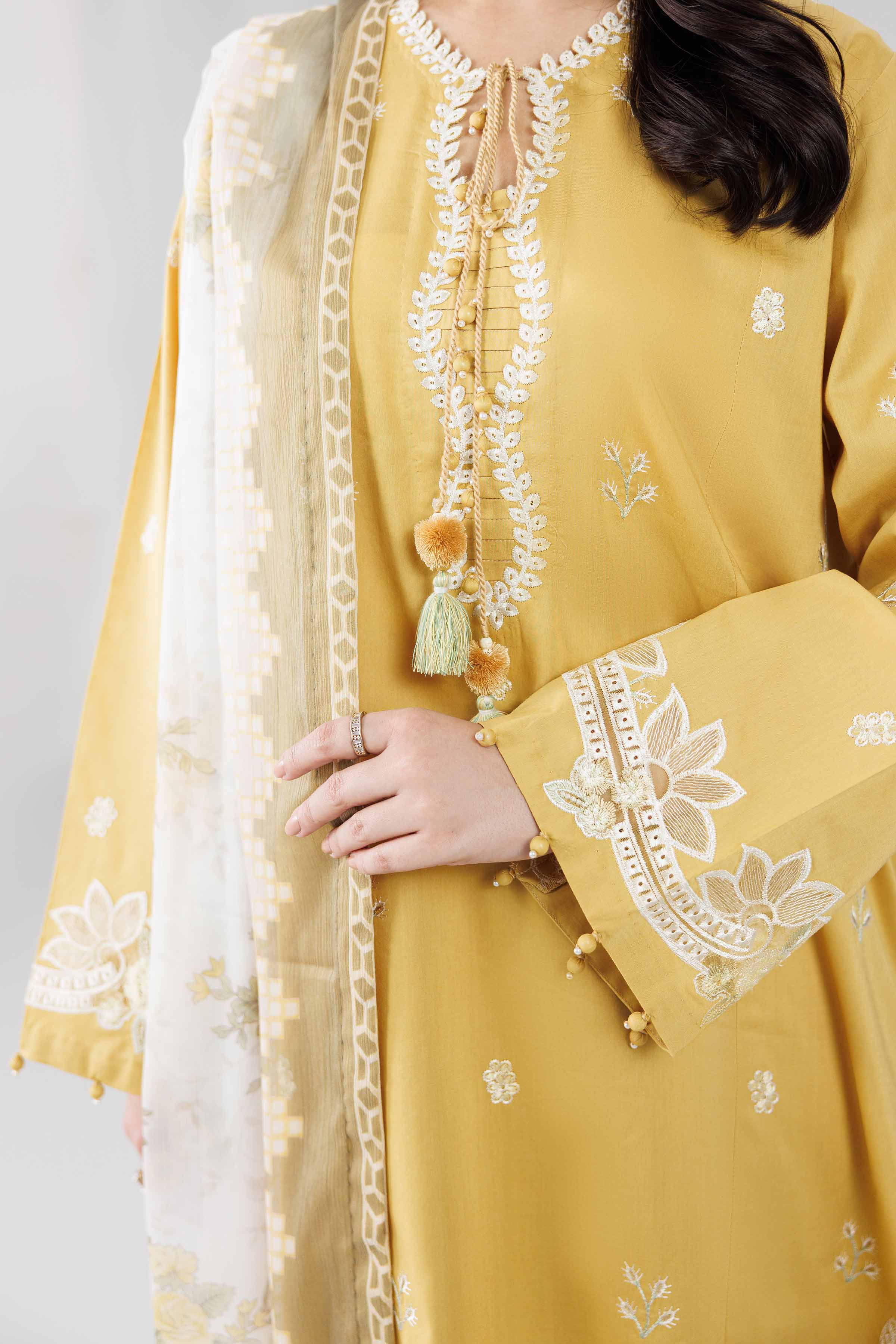 3 Piece - Digital Printed Embroidered Suit - 42601827