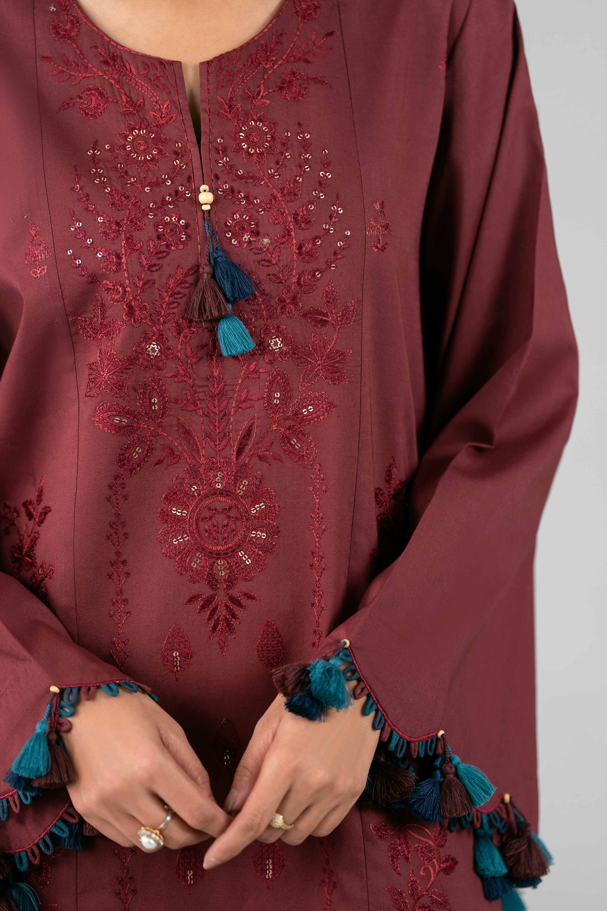 Embroidered Organza Fabric (1Pc) | LF-912
