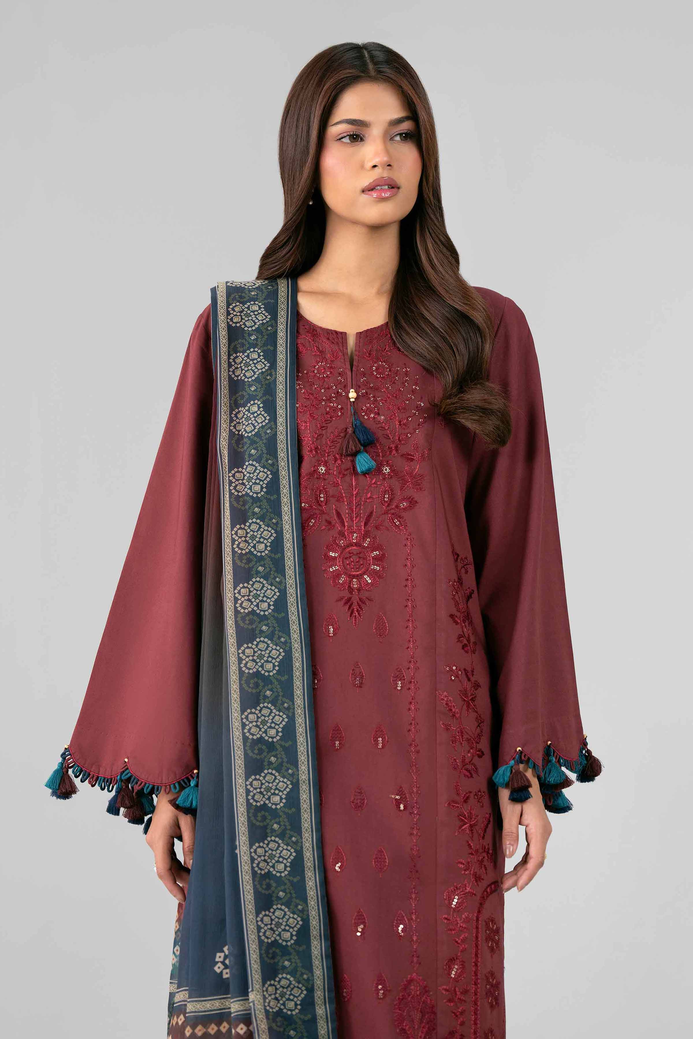 Embroidered Organza Fabric (1Pc) | LF-912
