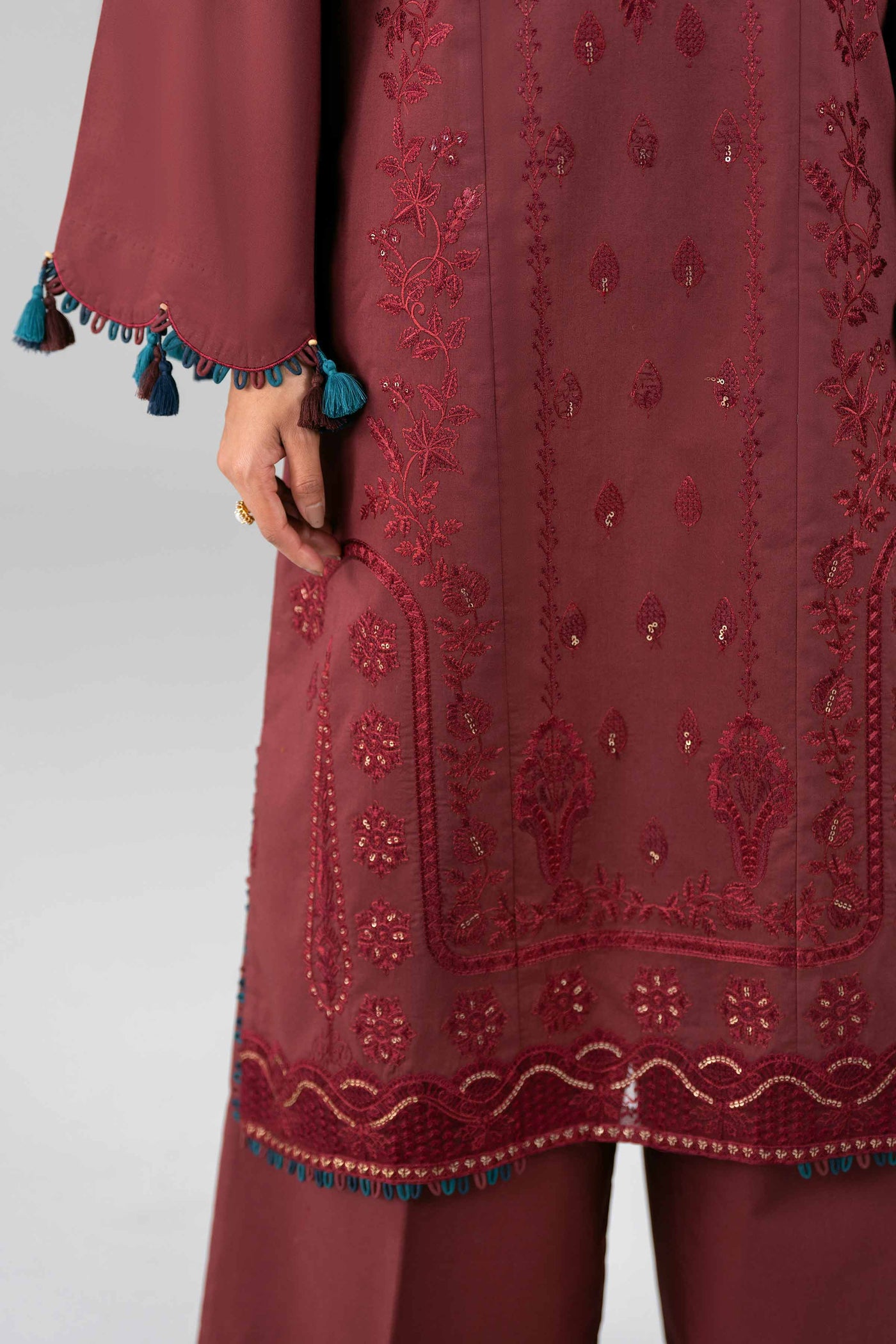 Embroidered Organza Fabric (1Pc) | LF-912