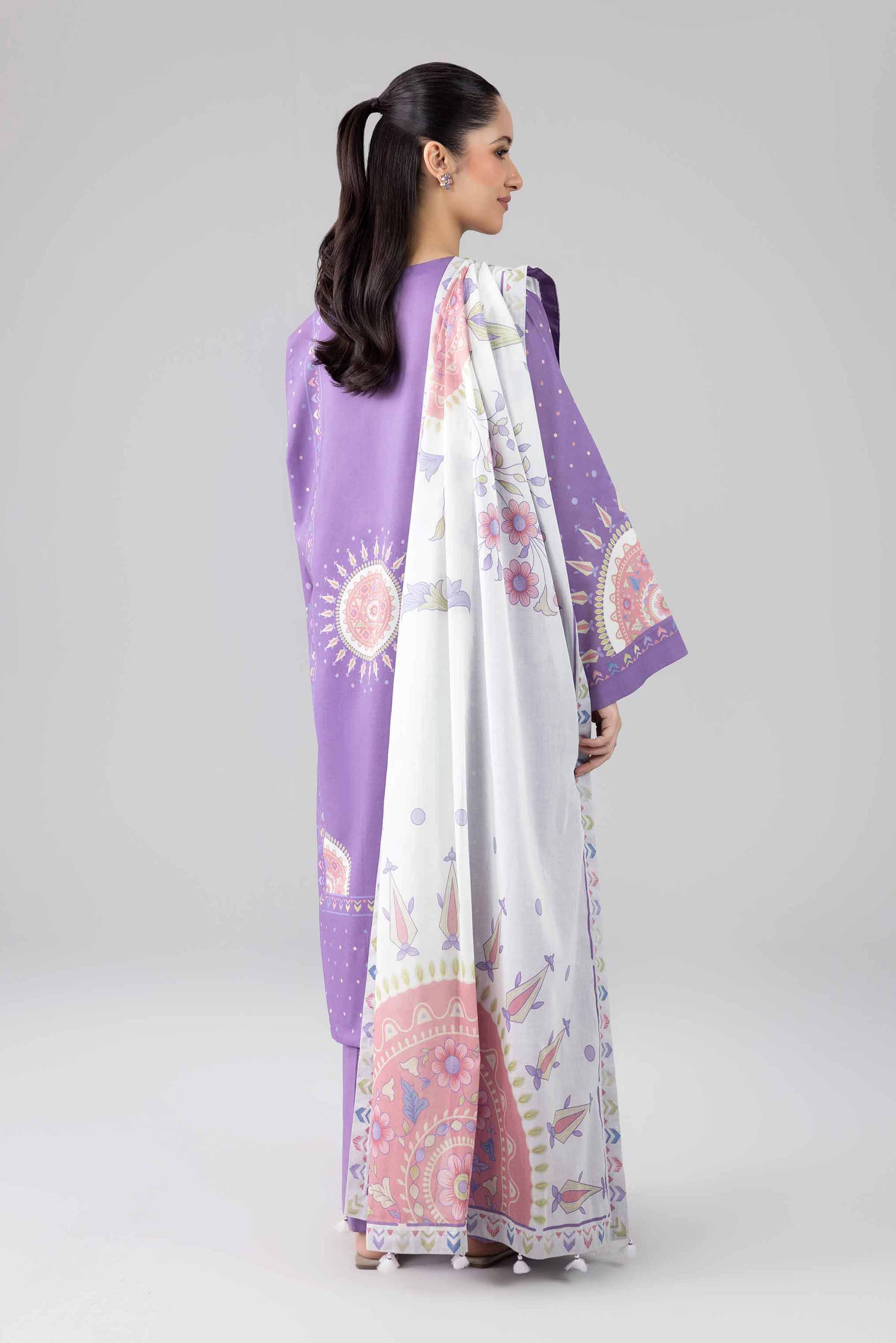 3 Piece - Digital Printed Embroidered Suit - 42601835