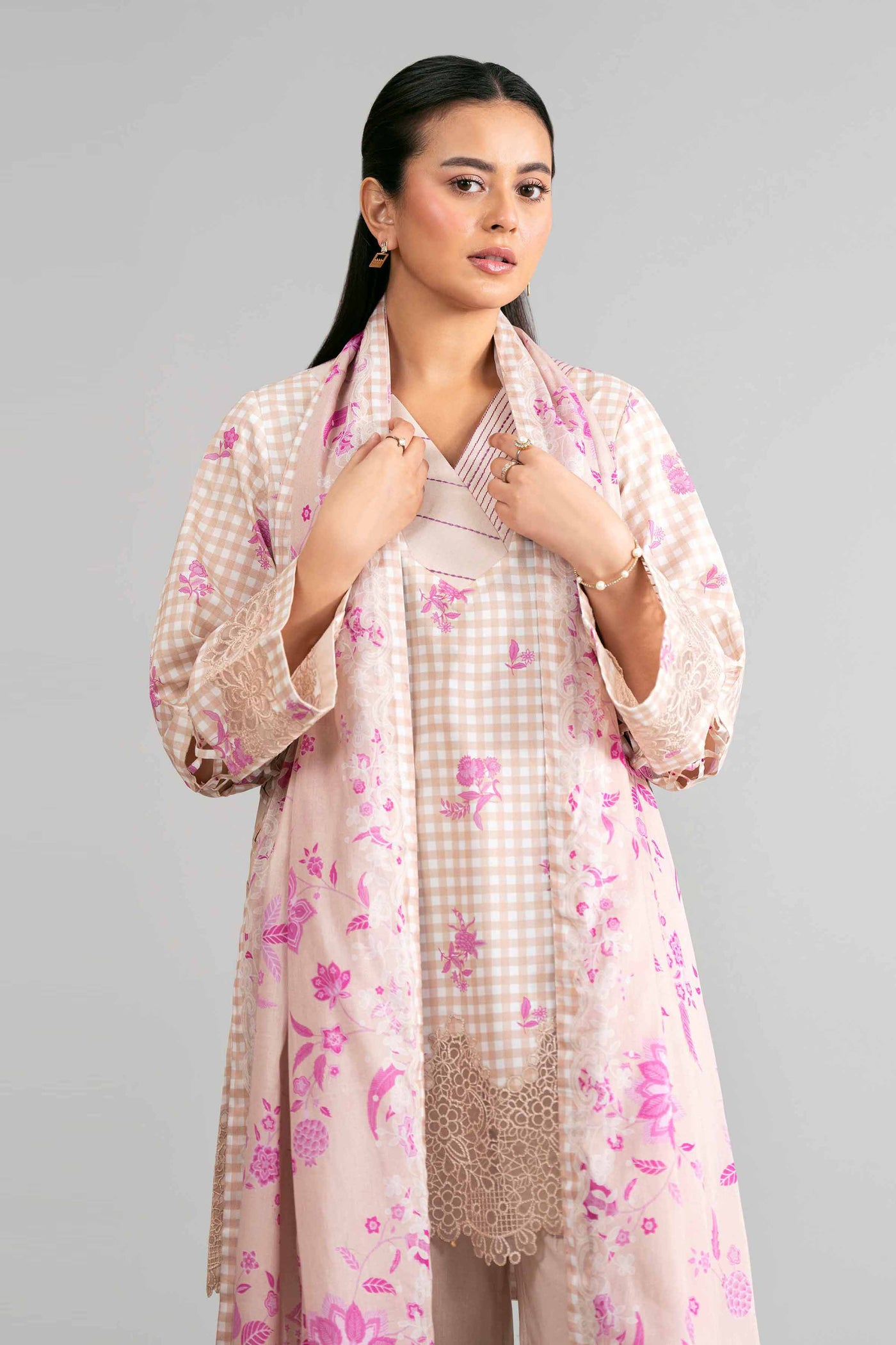 Embroidered Blended Kurta