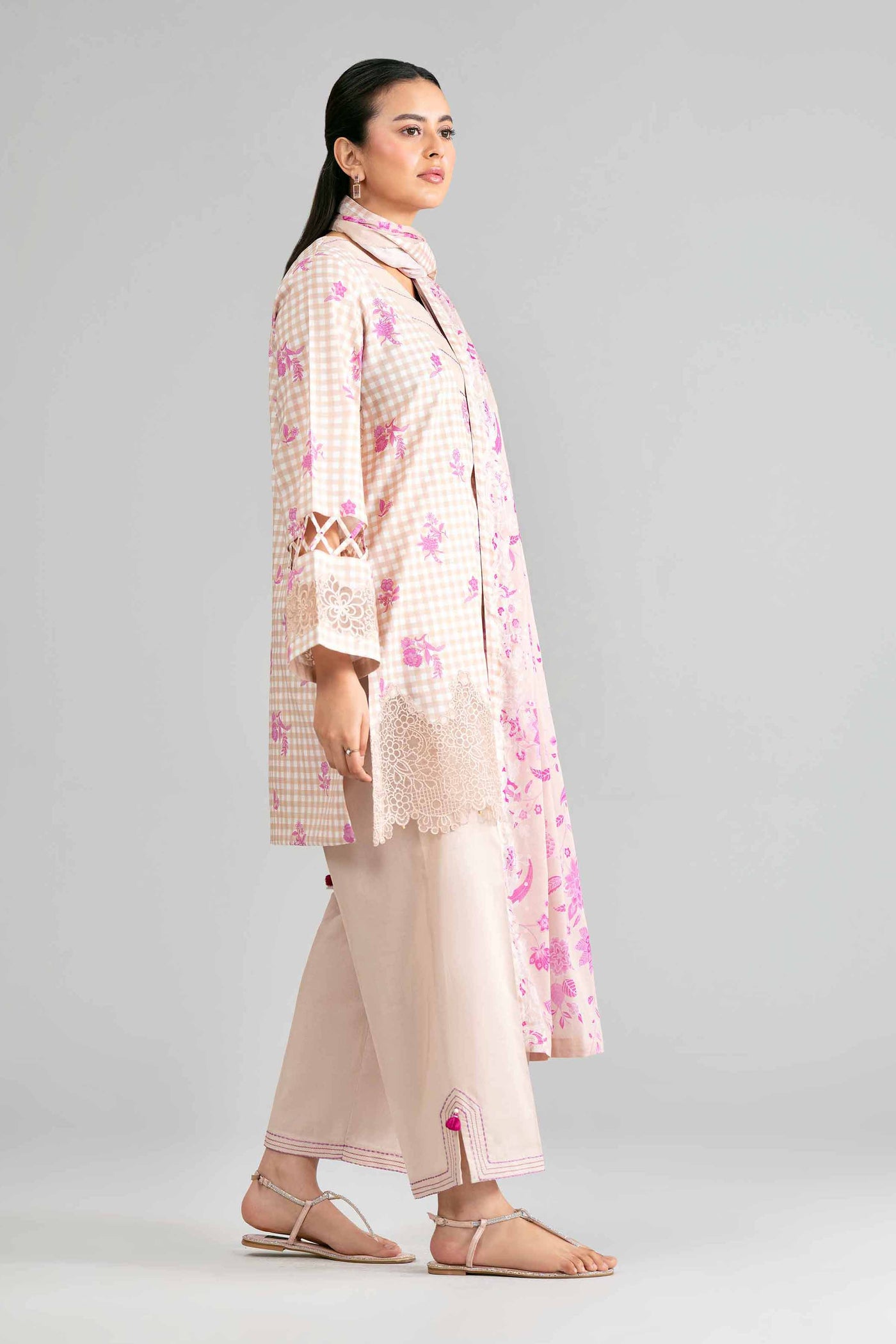 Embroidered Blended Kurta
