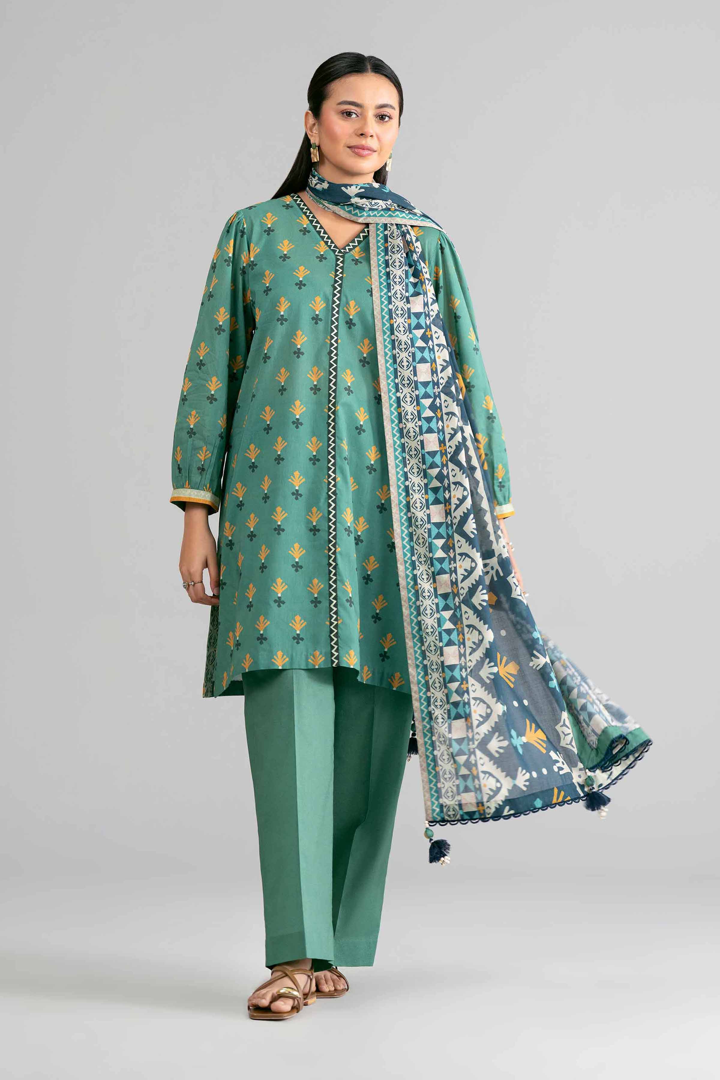 3 Piece - Printed Suit - 42601868